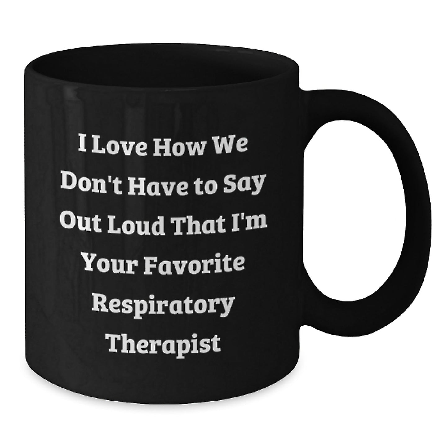 Funny Respiratory Therapist Gifts, Inspirational Quote on Black Coffee Mug, Gifts from Friends for Birthday, Unique Respiratory Therapist Birthday Unique Gifts for Men - Victory Thru Vision