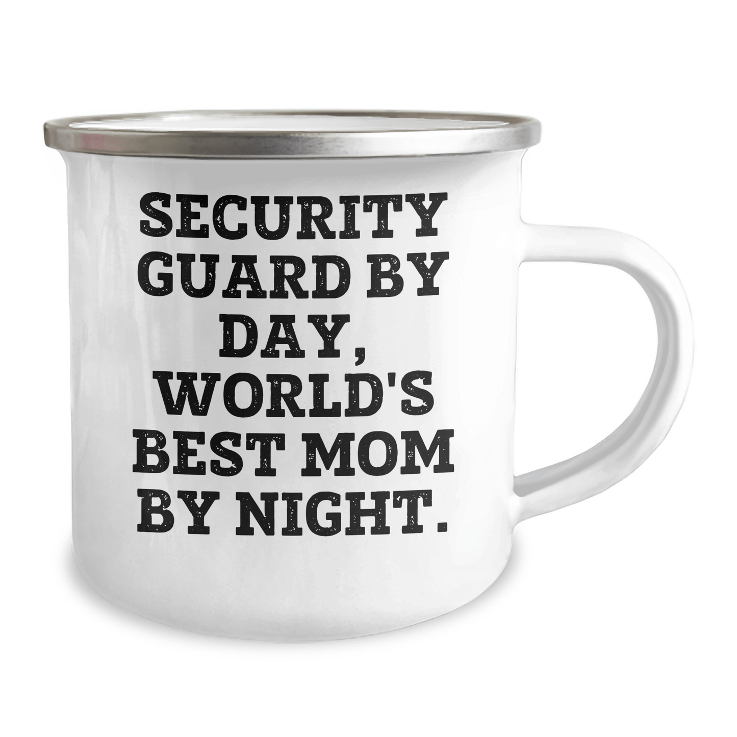 Funny Security Guard Gifts by Day, World's Best Mom by Night - Camping Mug for Security Guard Mom from Friends - Victory Thru Vision