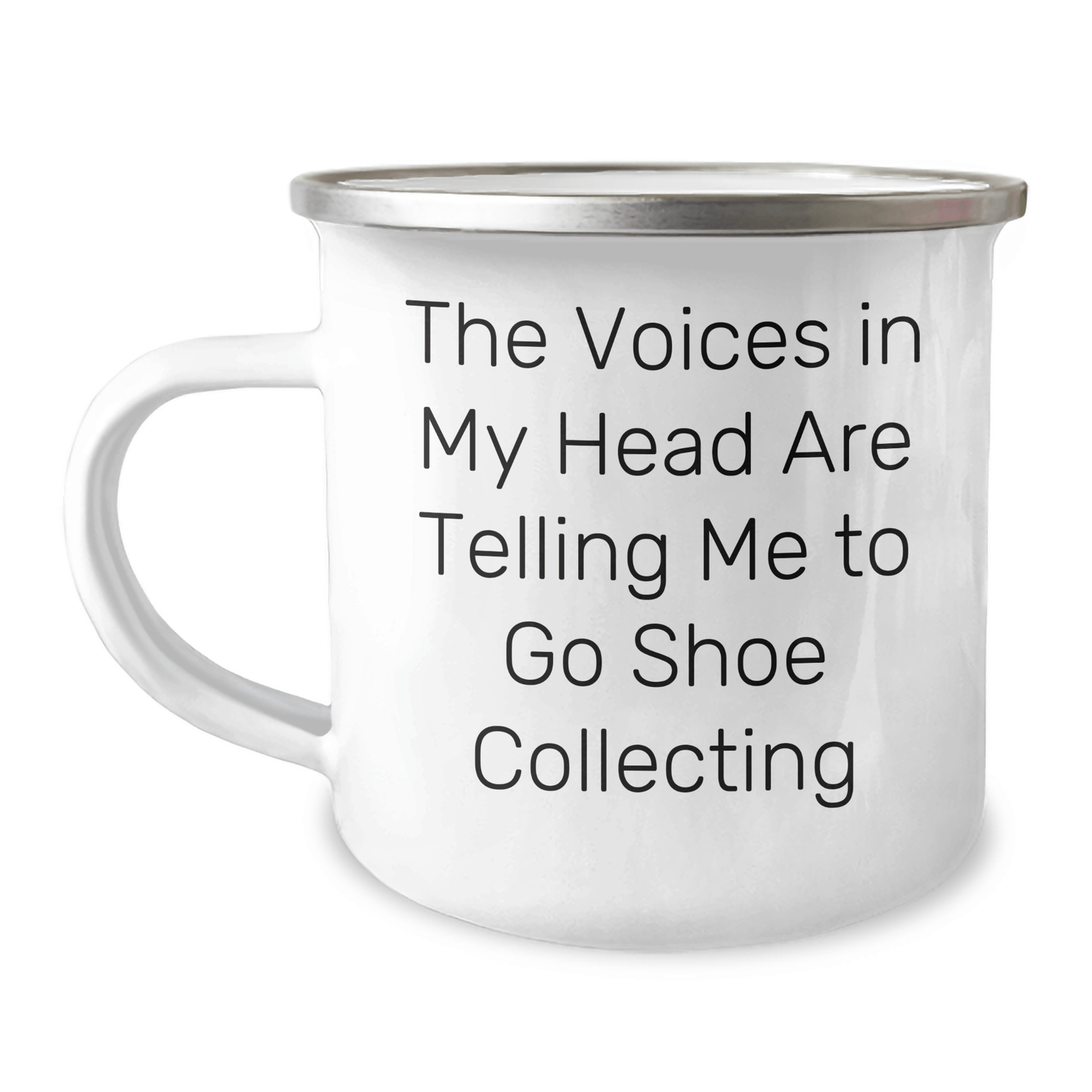 Funny Shoe Collecting Gifts from Friends for Graduation, Camping Mug with Inspirational Quote - Victory Thru Vision
