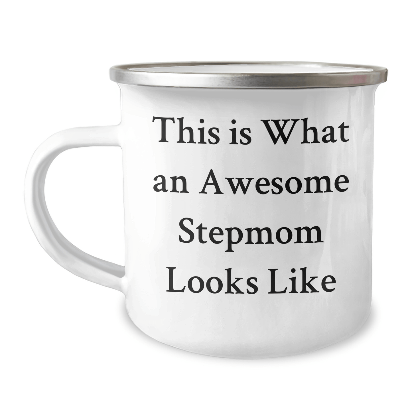 Funny Stepmom Gifts from Friends for Awesome Stepmoms on Graduation - This Is What An Awesome Stepmom Looks Like, Camping Mug - Victory Thru Vision