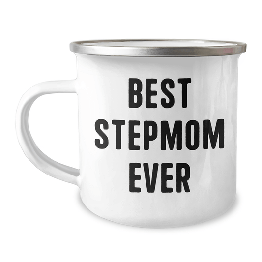 Funny Stepmom Gifts from Men to Best Stepmom Ever on Graduation, Camping Mug for Stepmom - Victory Thru Vision