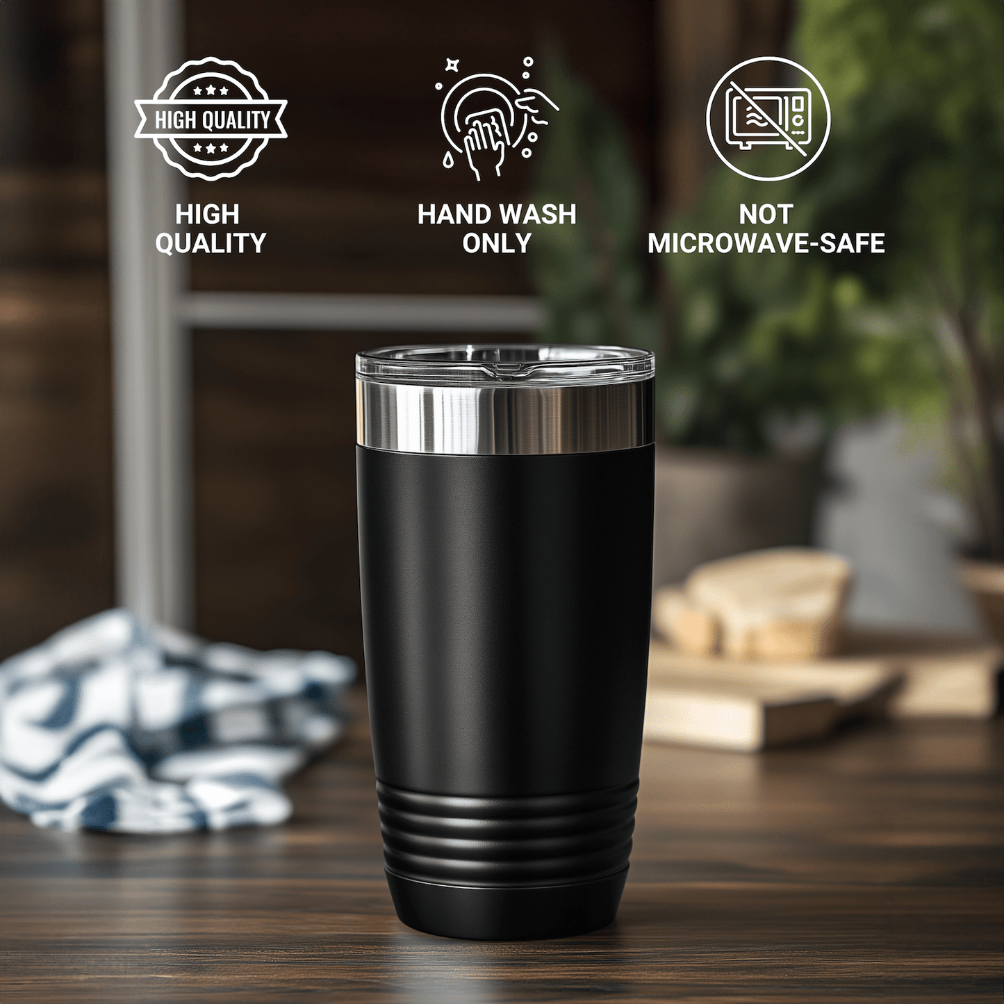 Funny Tiger Cat Mom Quotes Gifts from Men to Tiger Cat Lovers on Father's Day - 20oz or 30oz Vacuum Insulated Tumbler - Victory Thru Vision