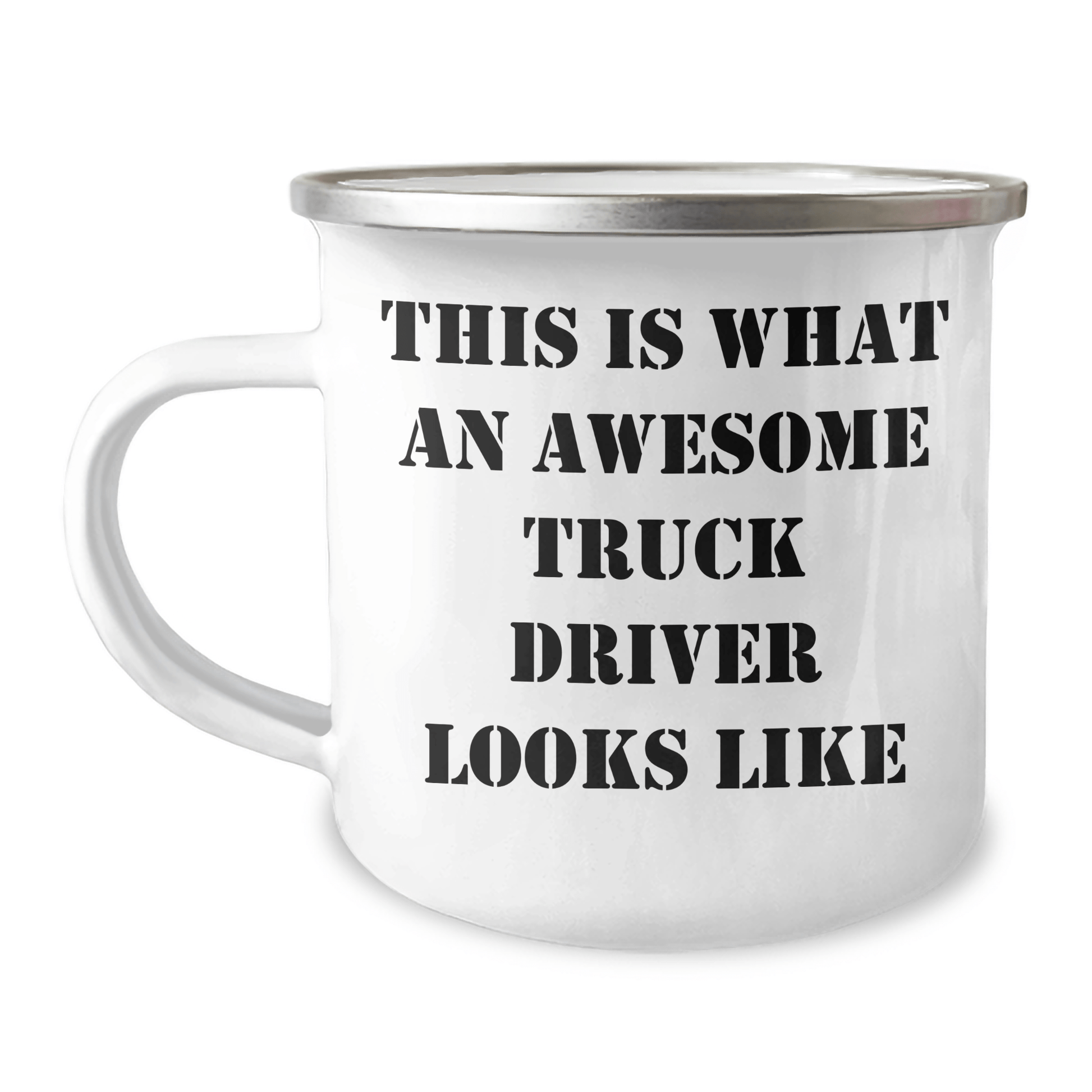 Funny Truck Driver Gifts for Him - This Is What An Awesome Truck Driver Looks Like Camping Mug for Father's Day - Victory Thru Vision