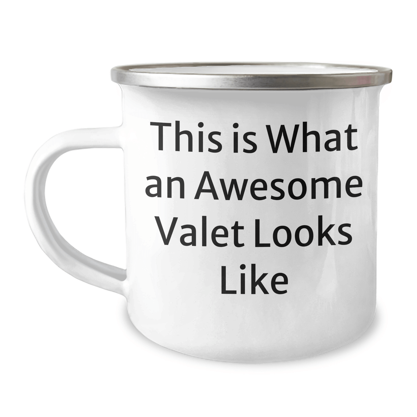 Funny Valet Gifts from Friends for Him - This Is What An Awesome Valet Looks Like, 12 oz Camping Mug, Father's Day Unique Gifts - Victory Thru Vision
