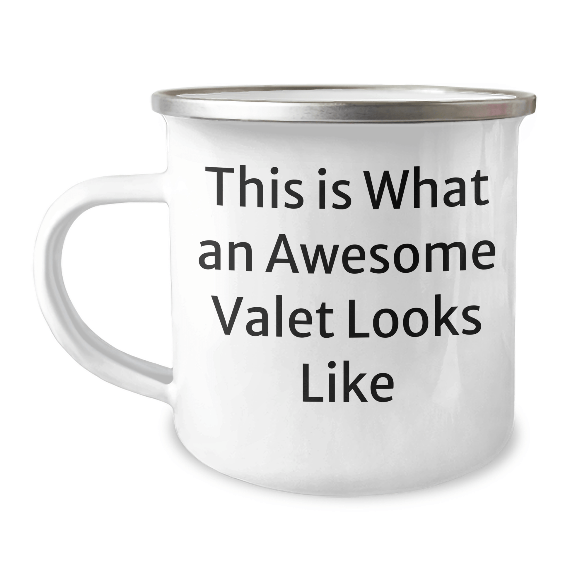 Funny Valet Gifts from Friends for Him - This Is What An Awesome Valet Looks Like, 12 oz Camping Mug, Father's Day Unique Gifts - Victory Thru Vision
