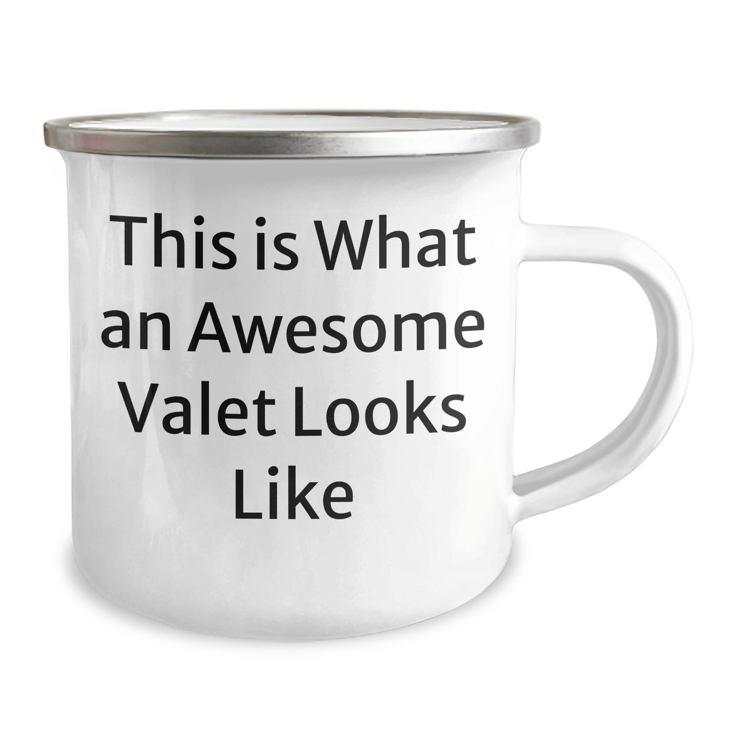 Funny Valet Gifts from Friends for Him - This Is What An Awesome Valet Looks Like, 12 oz Camping Mug, Father's Day Unique Gifts - Victory Thru Vision