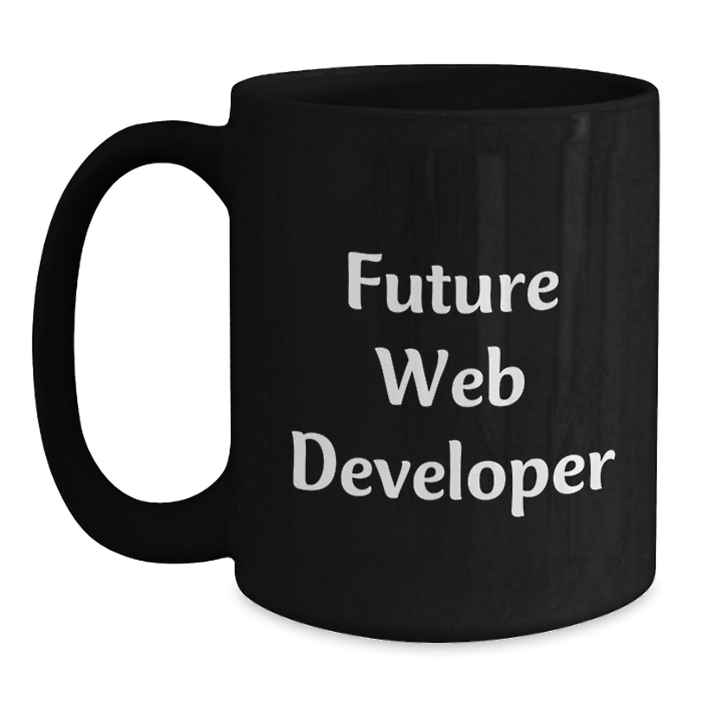 Funny Web Developer Gifts from Friends for Future Web Developers, Inspirational Black Coffee Mug for Graduation - Victory Thru Vision