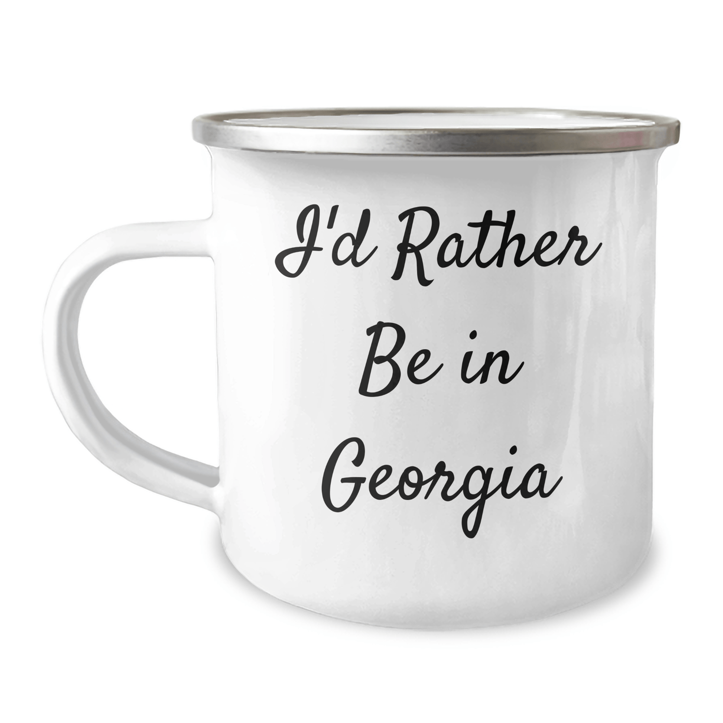 Georgia Camping Mug - 'I'd Rather Be In Georgia' - Unique Gifts for Men, Women, and Friends - Funny Graduation Presents - Victory Thru Vision