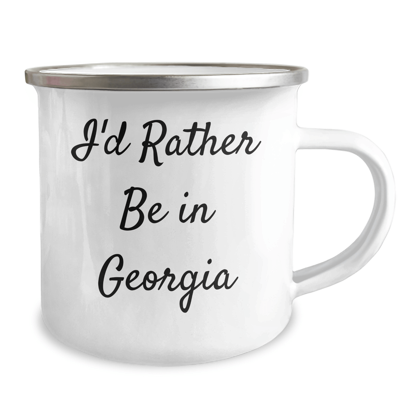 Georgia Camping Mug - 'I'd Rather Be In Georgia' - Unique Gifts for Men, Women, and Friends - Funny Graduation Presents - Victory Thru Vision