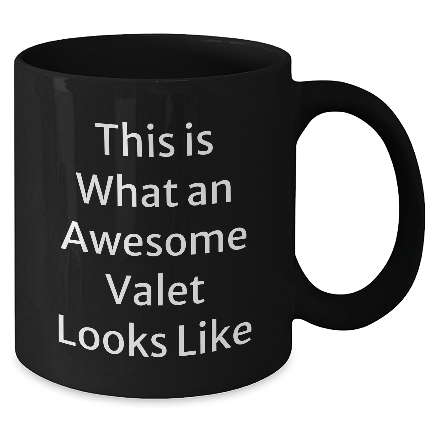 Gifts from Family for Awesome Valet, Funny Black Coffee Mug for Father's Day, This Is What An Awesome Valet Looks Like - Victory Thru Vision
