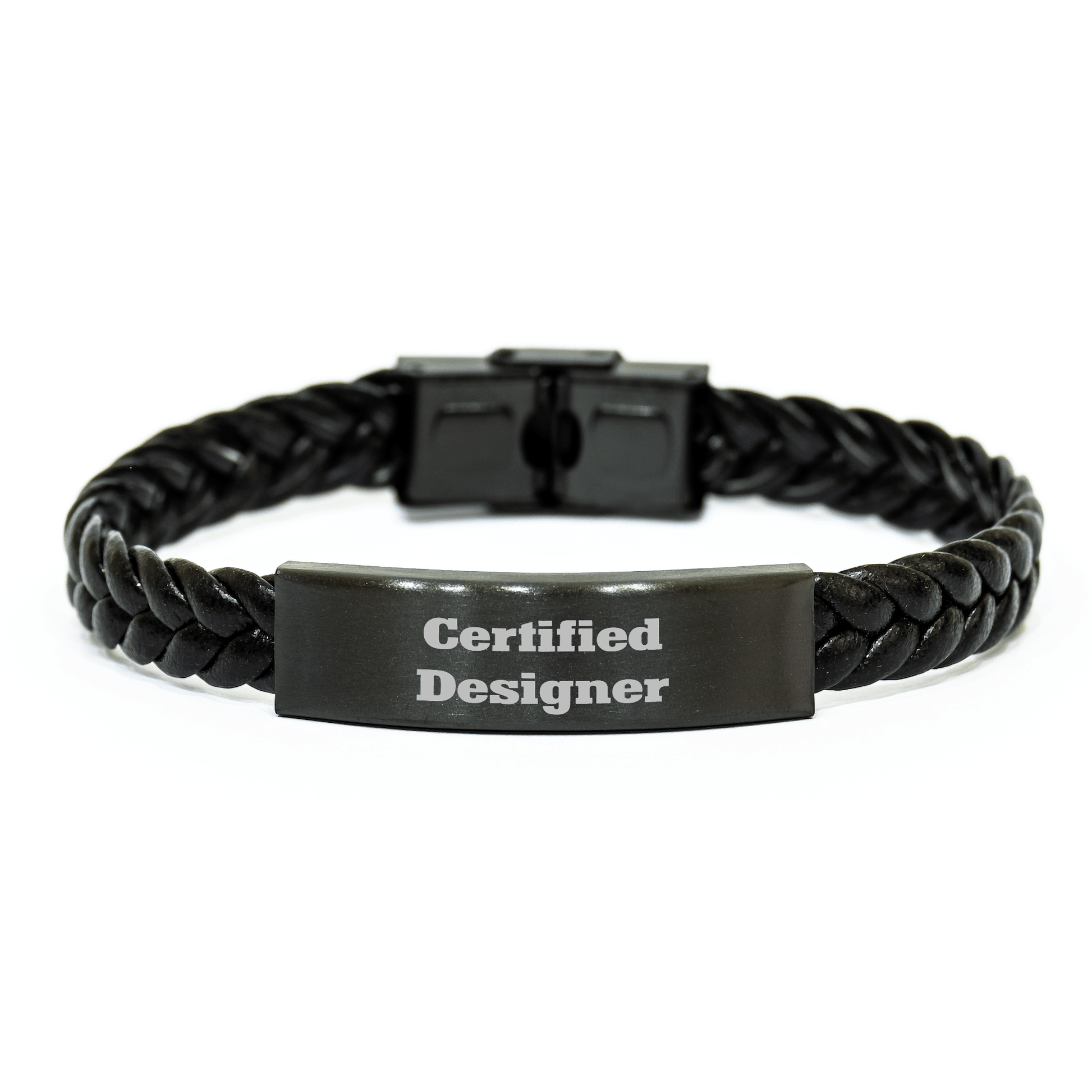 Gifts from Family - Funny Inspirational Quote Certified Designer Interlaced Leather Bracelet for Mom's Day, Unique Gifts for Women, Friends, Coworkers, Family - Victory Thru Vision