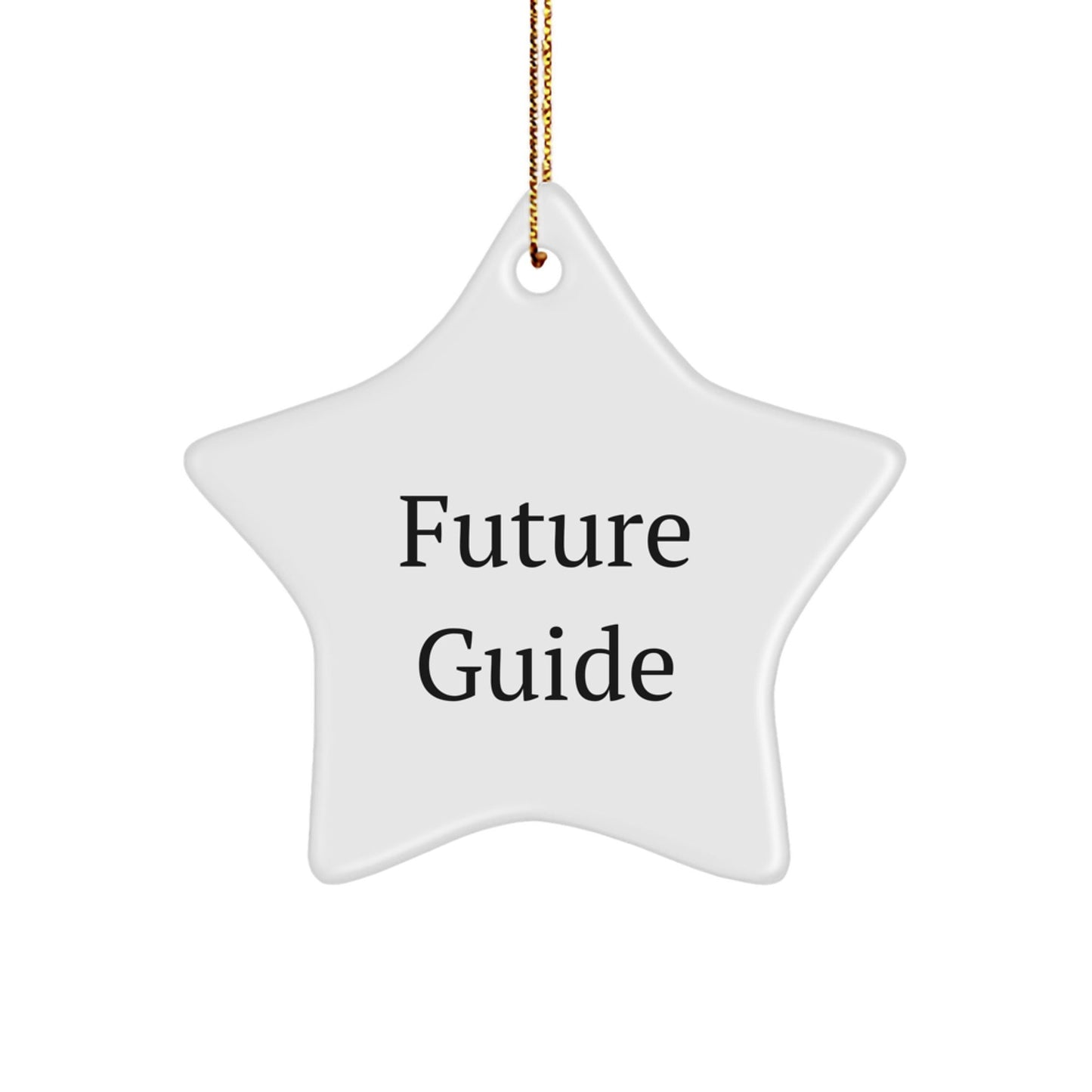 Gifts from Friends, Family, or Coworkers: Inspirational Star Ornament for Guide Enthusiasts, Christmas Unique Gifts, Future Guide, Star Ornament, and More - Victory Thru Vision