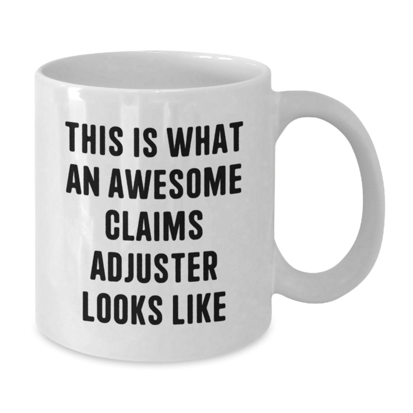 Gifts from Friends for Claims Adjuster, Funny White Coffee Mug, Graduation Unique Gifts - Victory Thru Vision