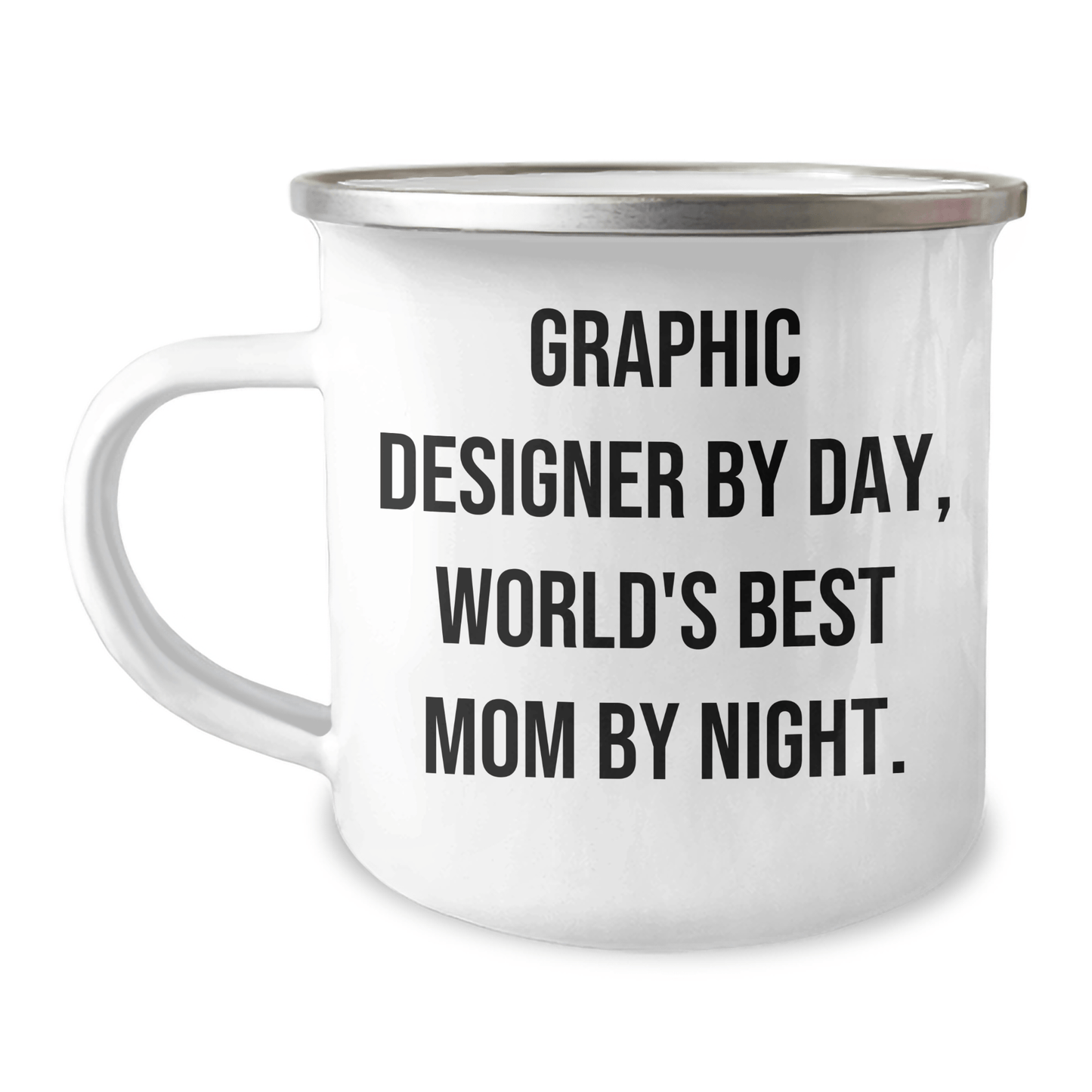 Graphic Designer Gifts, Funny Quote Camping Mug for Graphic Designer, Father's Day Unique Gifts from Mom to Dad - Victory Thru Vision