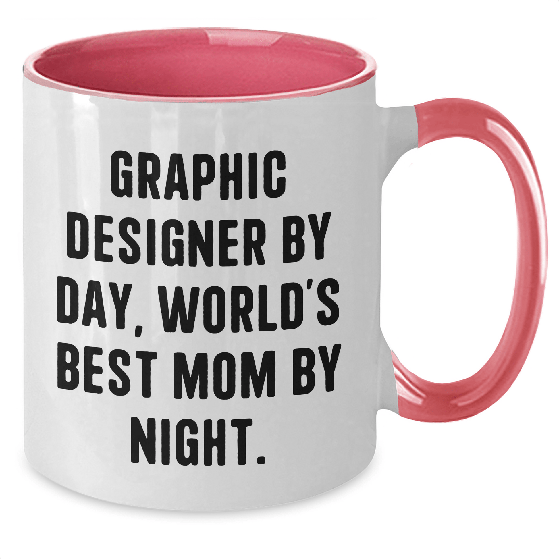 Graphic Designer Quotes Gifts from Mom, Unique Two Tone Coffee Mug for Dad, Father's Day Unique Gifts for Graphic Designer - Victory Thru Vision