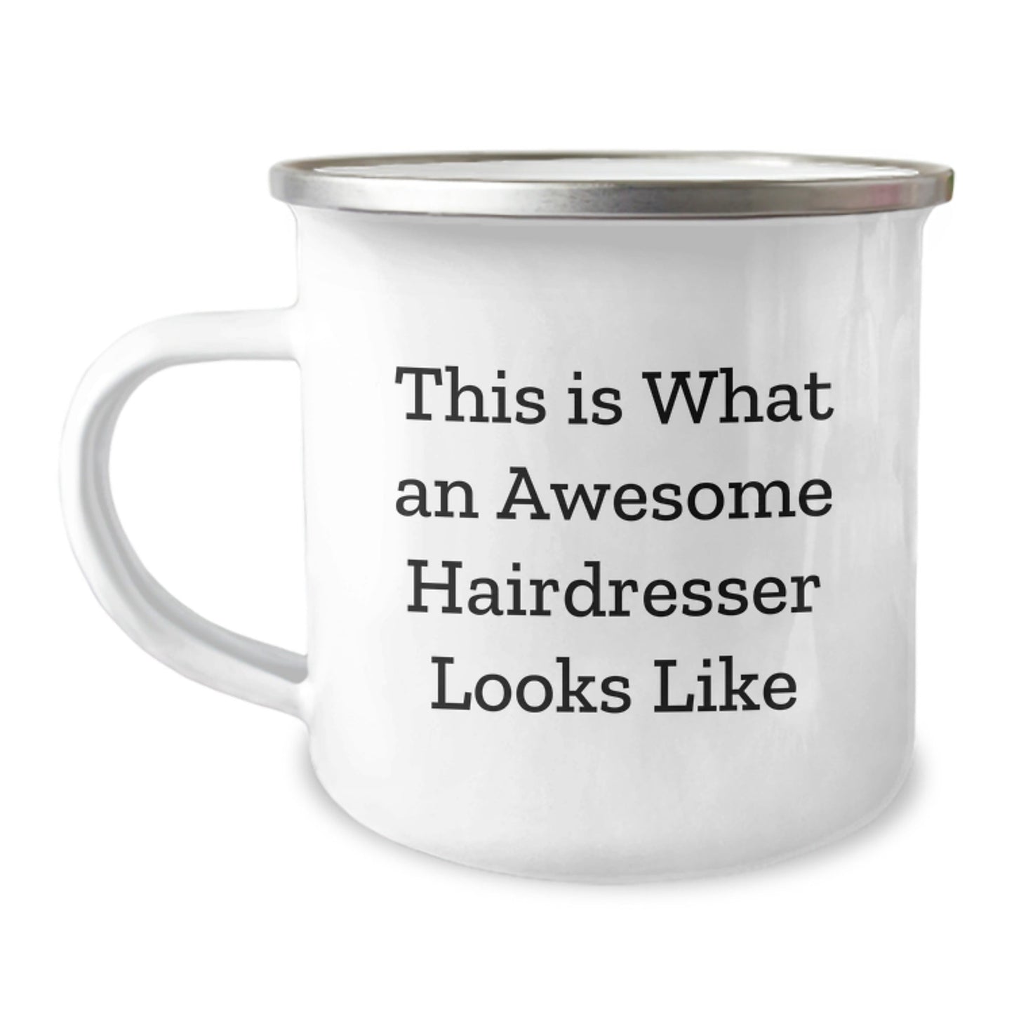 Hairdresser Gifts from Friends, Cute Camping Mug for Awesome Hairdresser, This Is What An Awesome Hairdresser Looks Like, Graduation Unique Gifts - Victory Thru Vision