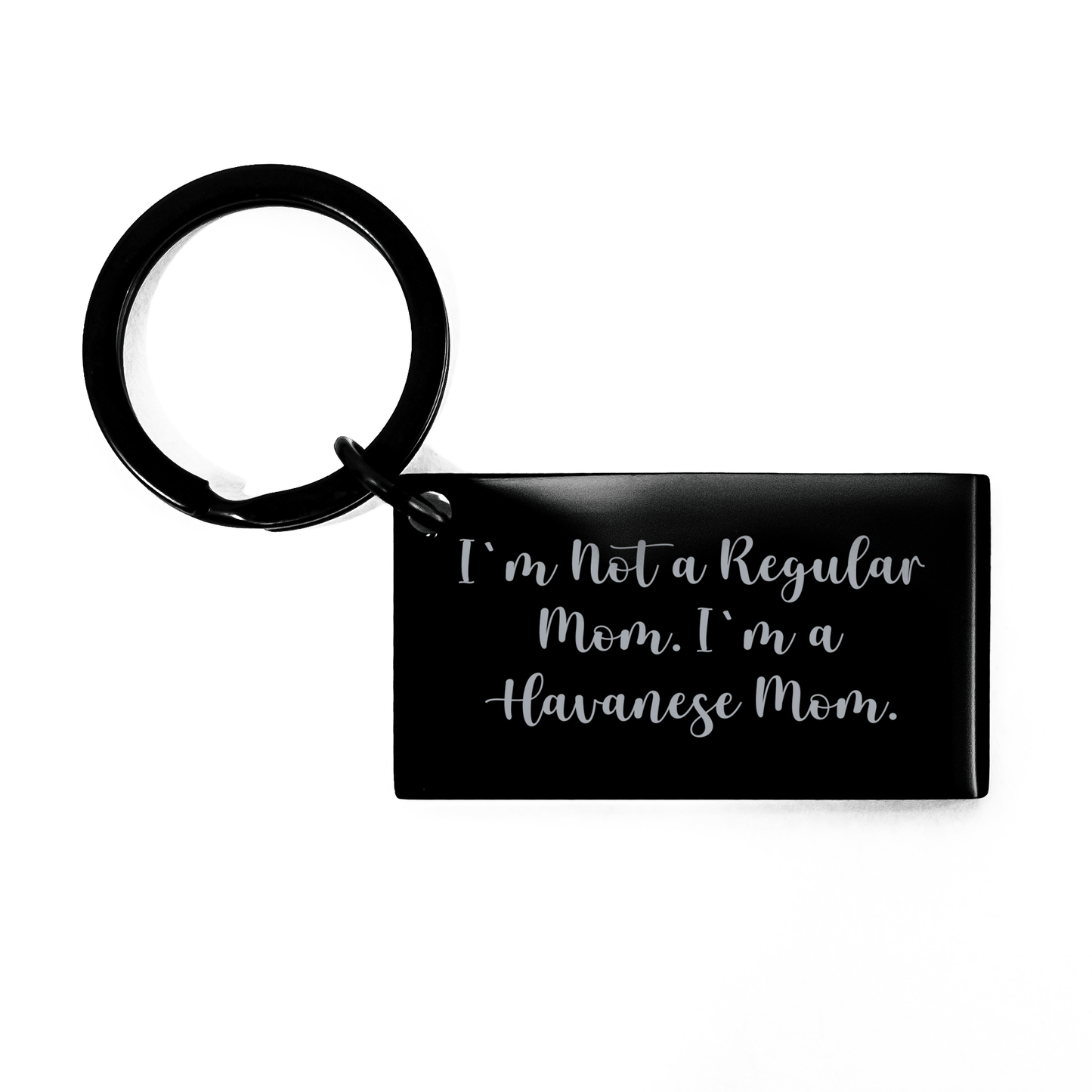 Havanese Dog Mom Keychain, Funny Quote Gift from Mom to Havanese Dog Lover, Graduation Unique Gifts for Her, Him, Friends, Coworkers, Family - Victory Thru Vision