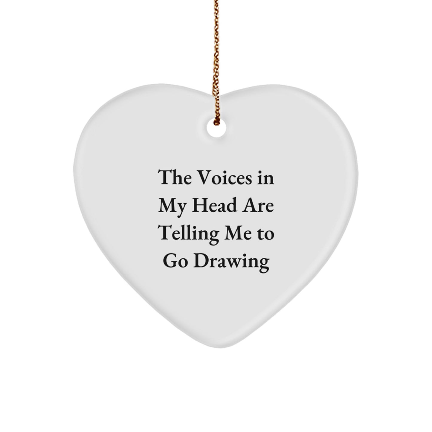 Funny Drawing Heart Ornament Gifts from Friends and Family to Encourage Your Inner Artist This Christmas - Image 1