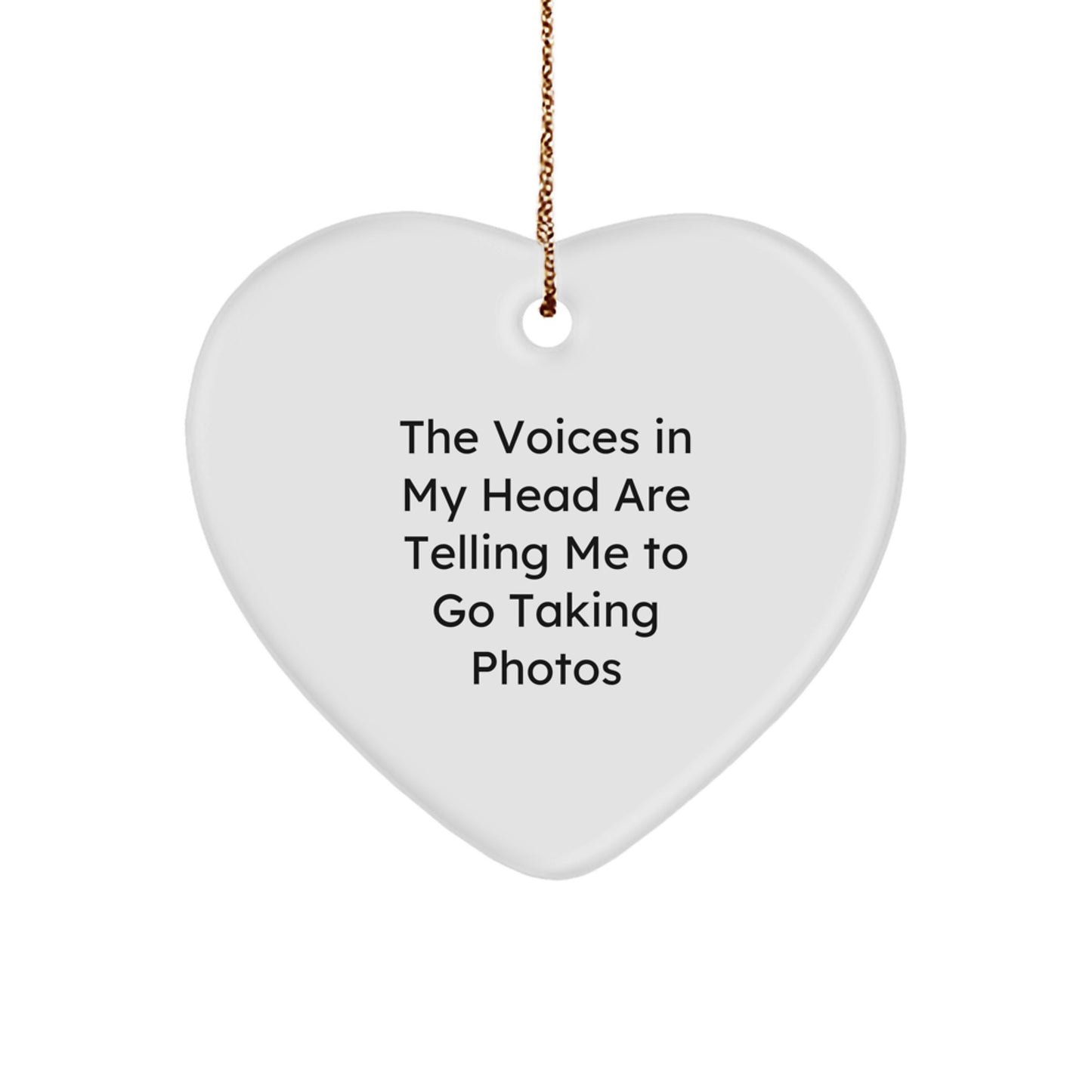 Funny Taking Photos Heart Ornament Gifts from Friends for Friends Who Love Taking Photos This Christmas - Image 1