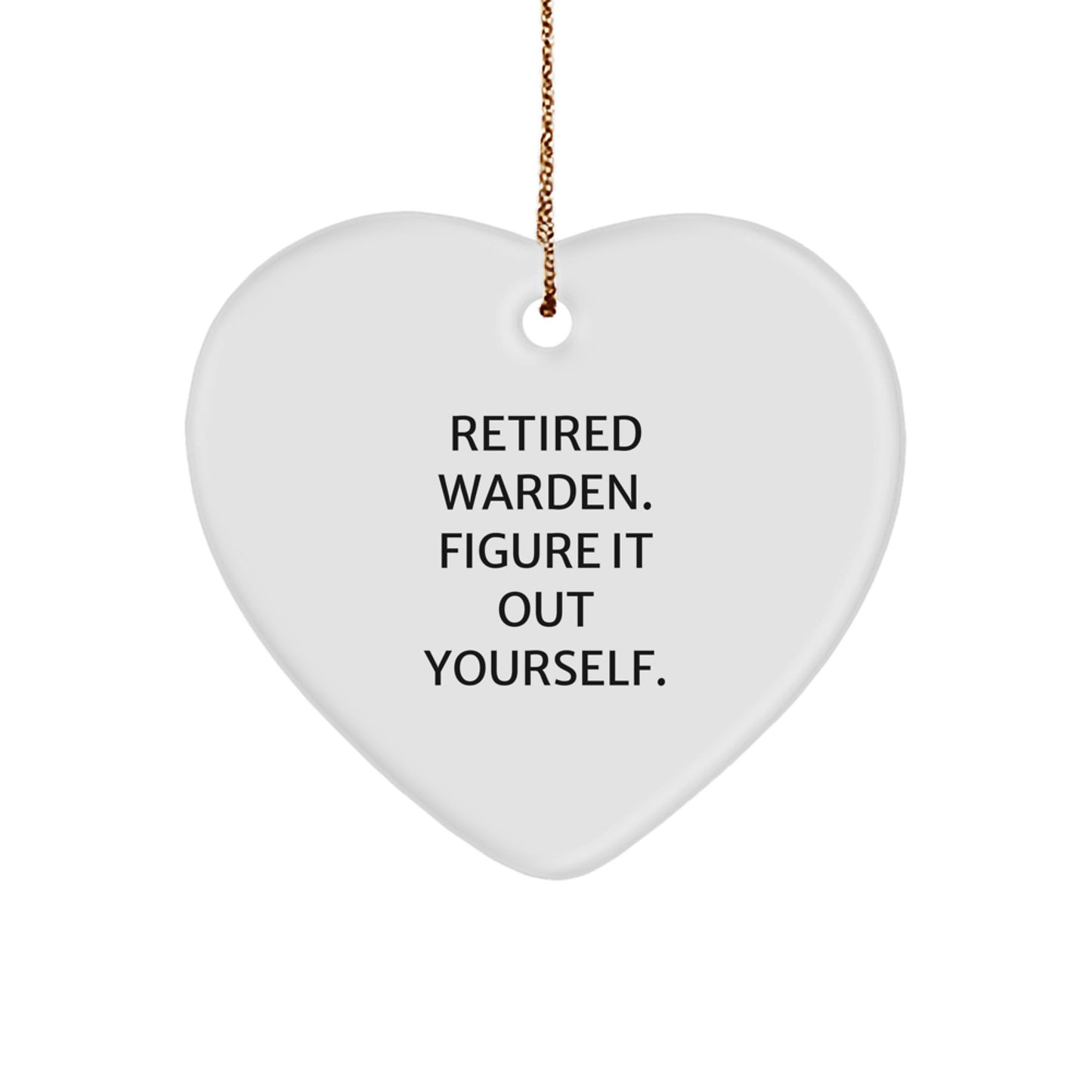 Heartfelt Gift for Retired Wardens - Funny Warden Wishes on Christmas - Image 1