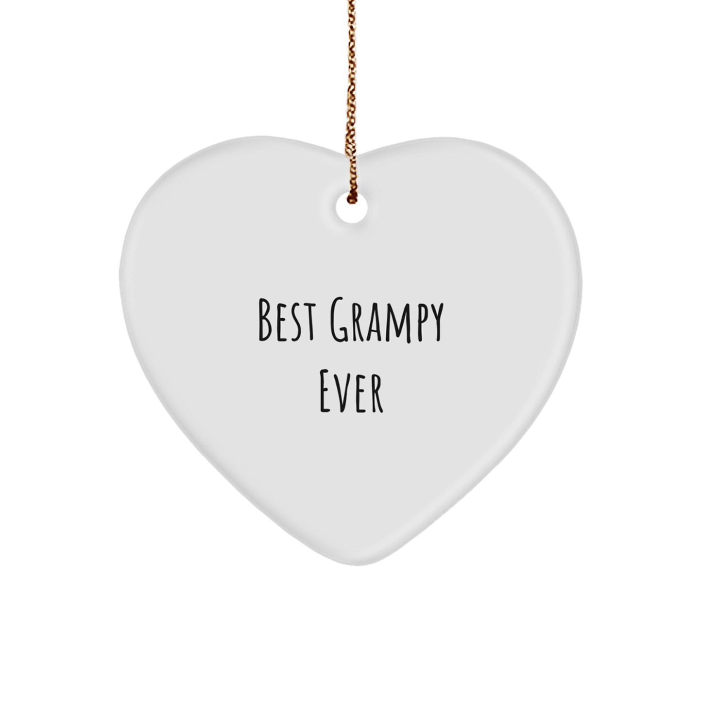Funny Grampy Heart Ornament Gifts from Men, Women, or Family for Christmas Unique Presents Ideas - Image 1