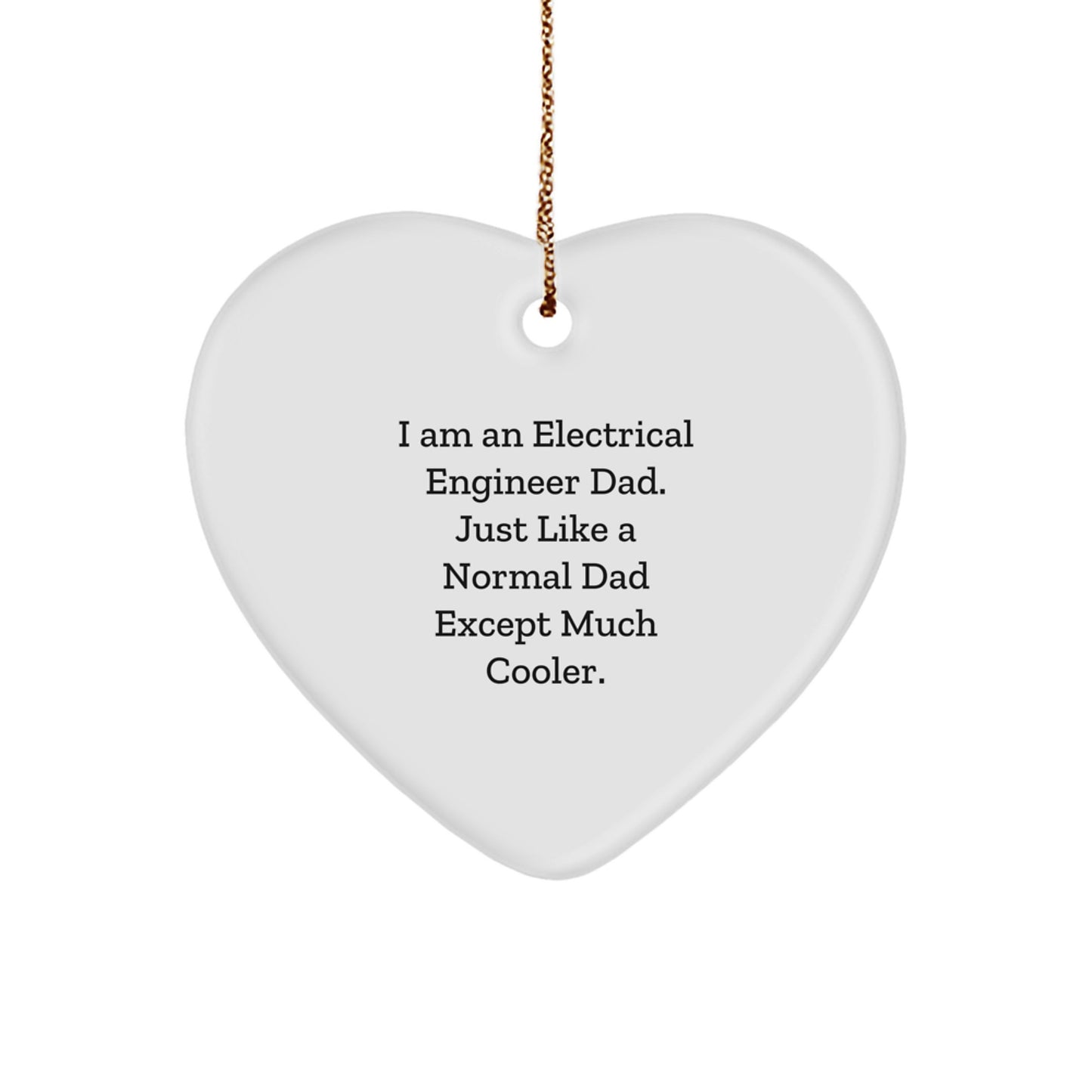 Electrical Engineer Heart Ornaments Gifts from Men to Sons at Christmas Unique - Image 1