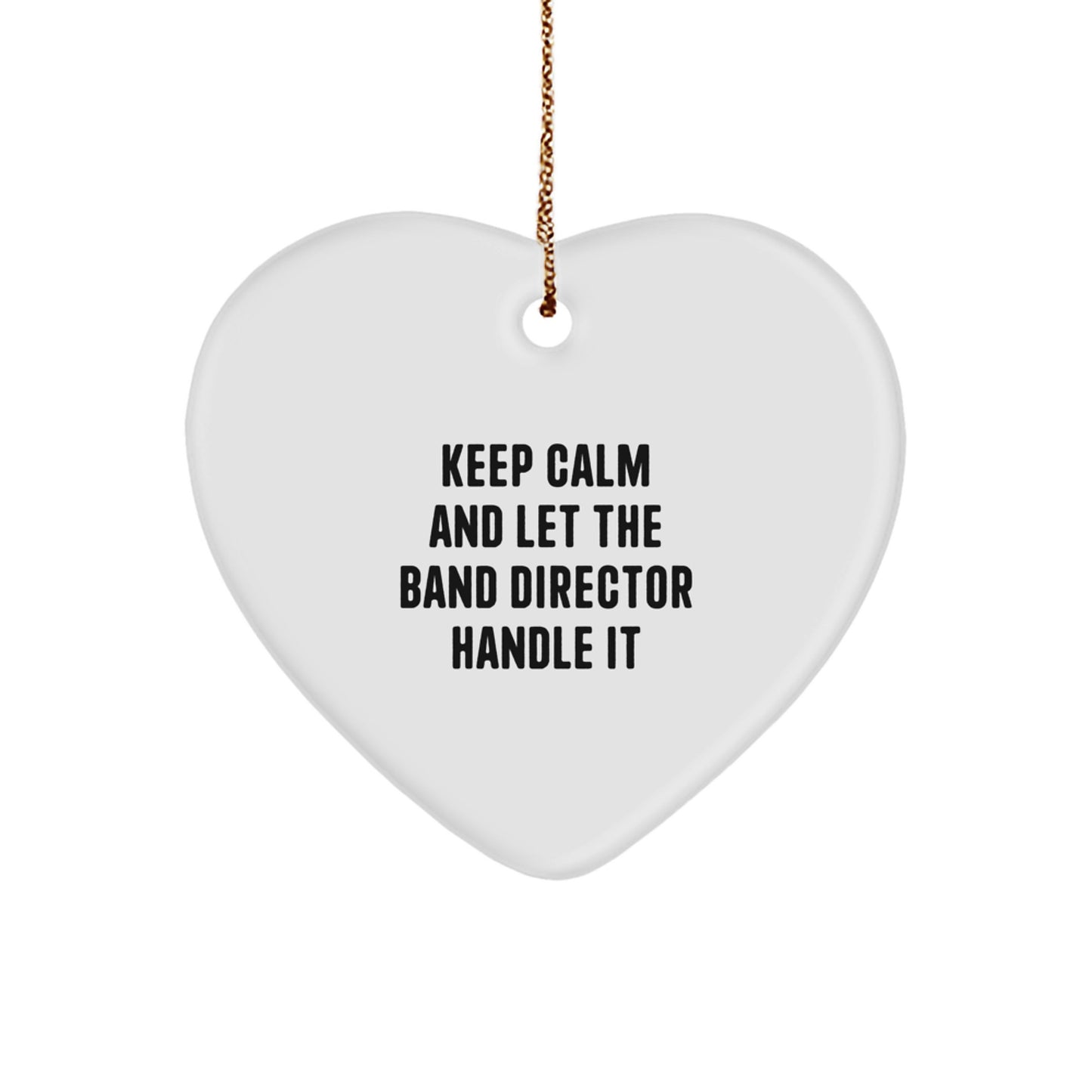 Funny Band Director Heart Ornament Gifts from Friends for Christmas Unique Gifts - Image 1