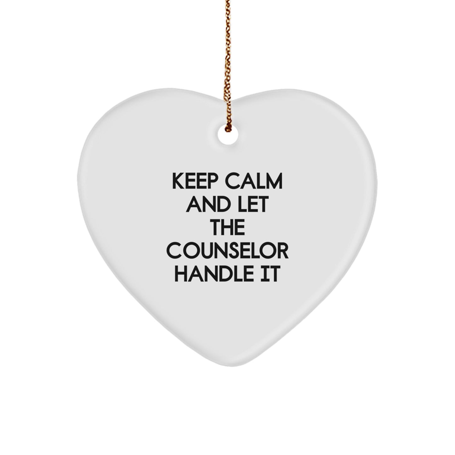Funny Counselor Heart Ornament Gifts from Friends and Family for Christmas Unique - Image 1