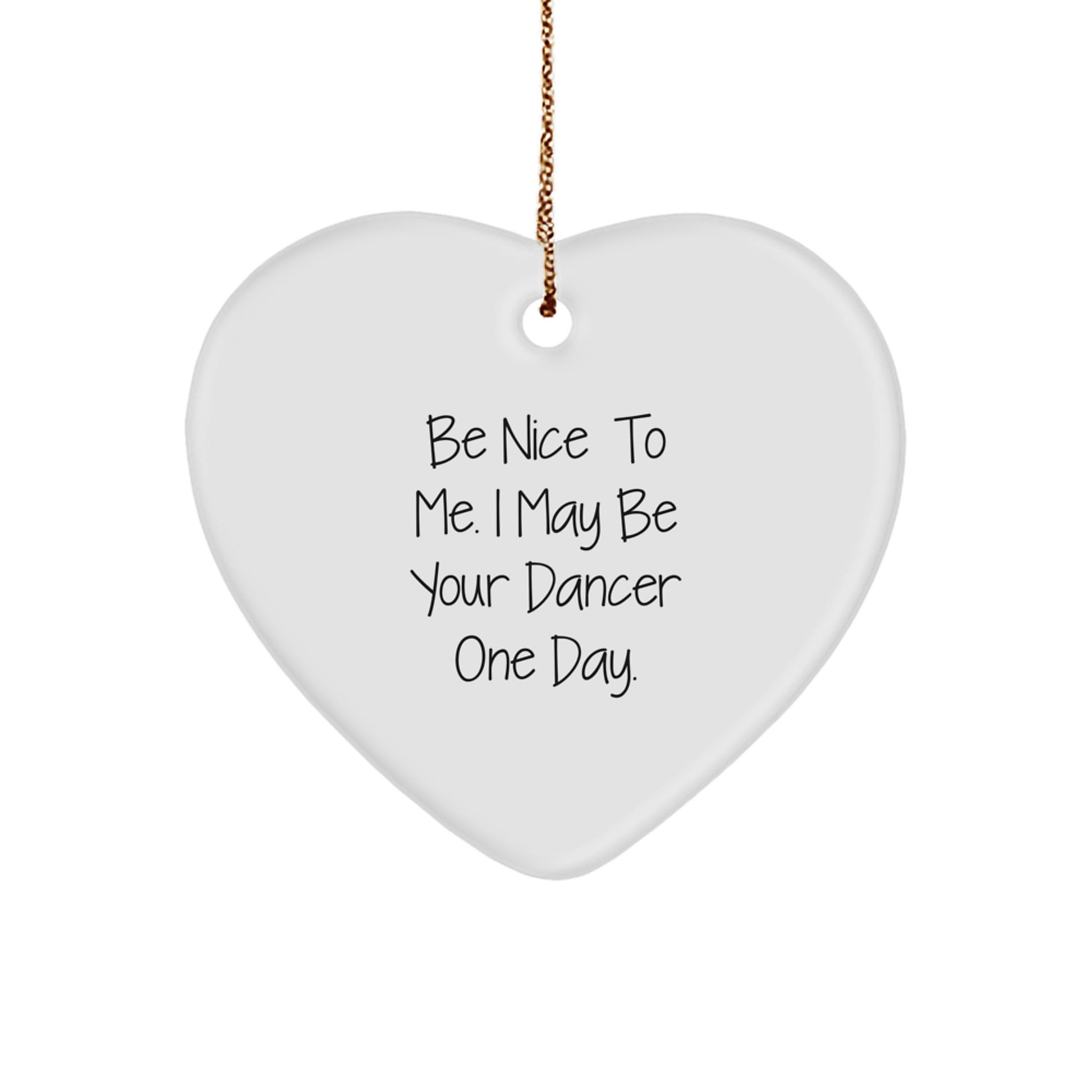 Funny Dancer Heart Ornament Gifts from Friends for Christmas Unique Dancer Gifts - Image 1