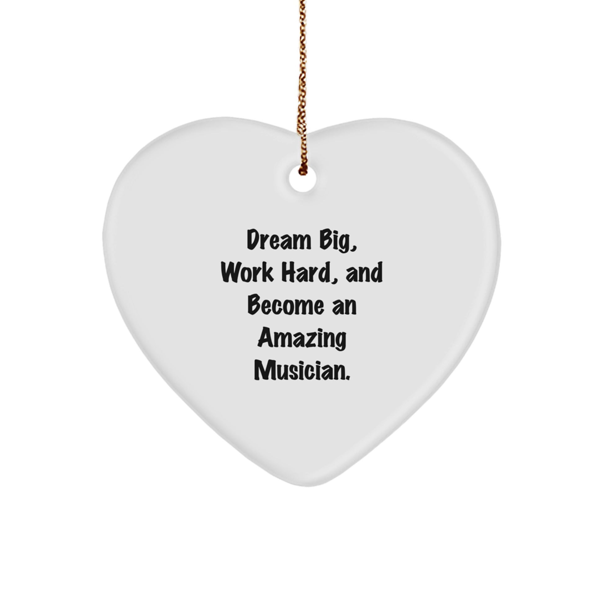 Musician Inspiration Heart Ornament Gifts from Family for Christmas Unique Gifts - Image 1