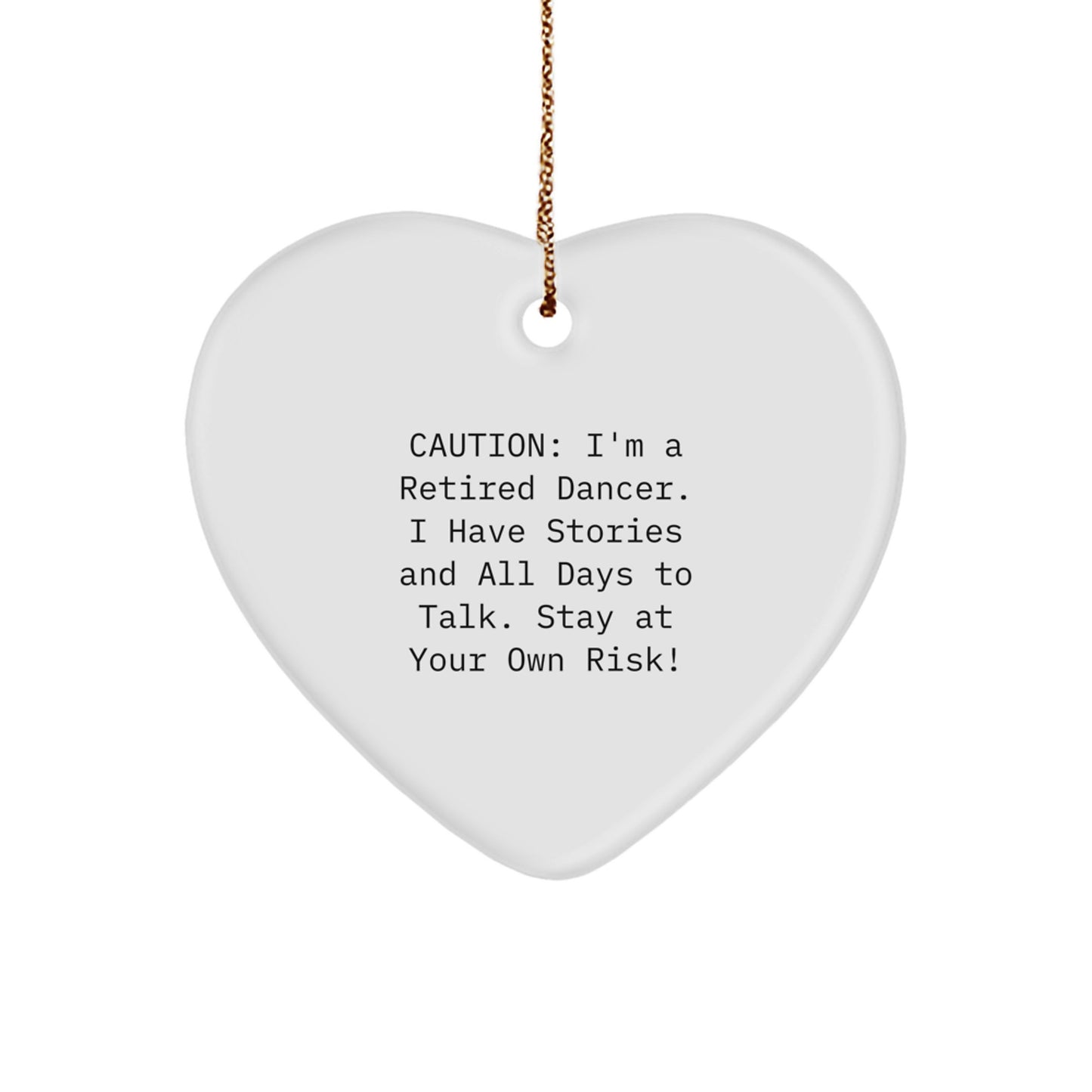 Funny Dancer Heart Ornament Gifts from Men to Dancer Friends for Christmas Unique Presents - Image 1