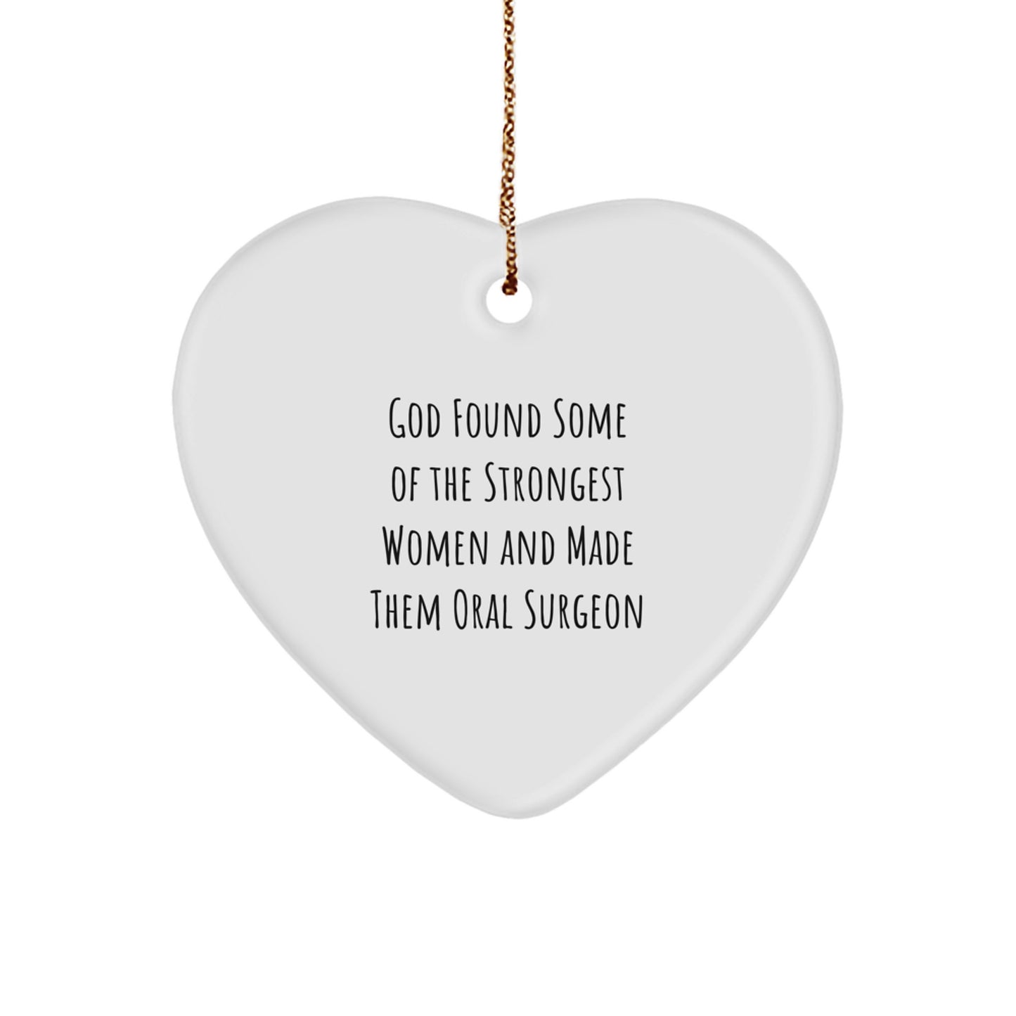 Funny Oral Surgeon Gifts from Men, Women, Friends, Coworkers, Family - Heart Ornament for Oral Surgeon, Funny Women's Christmas Unique Gifts - Image 1