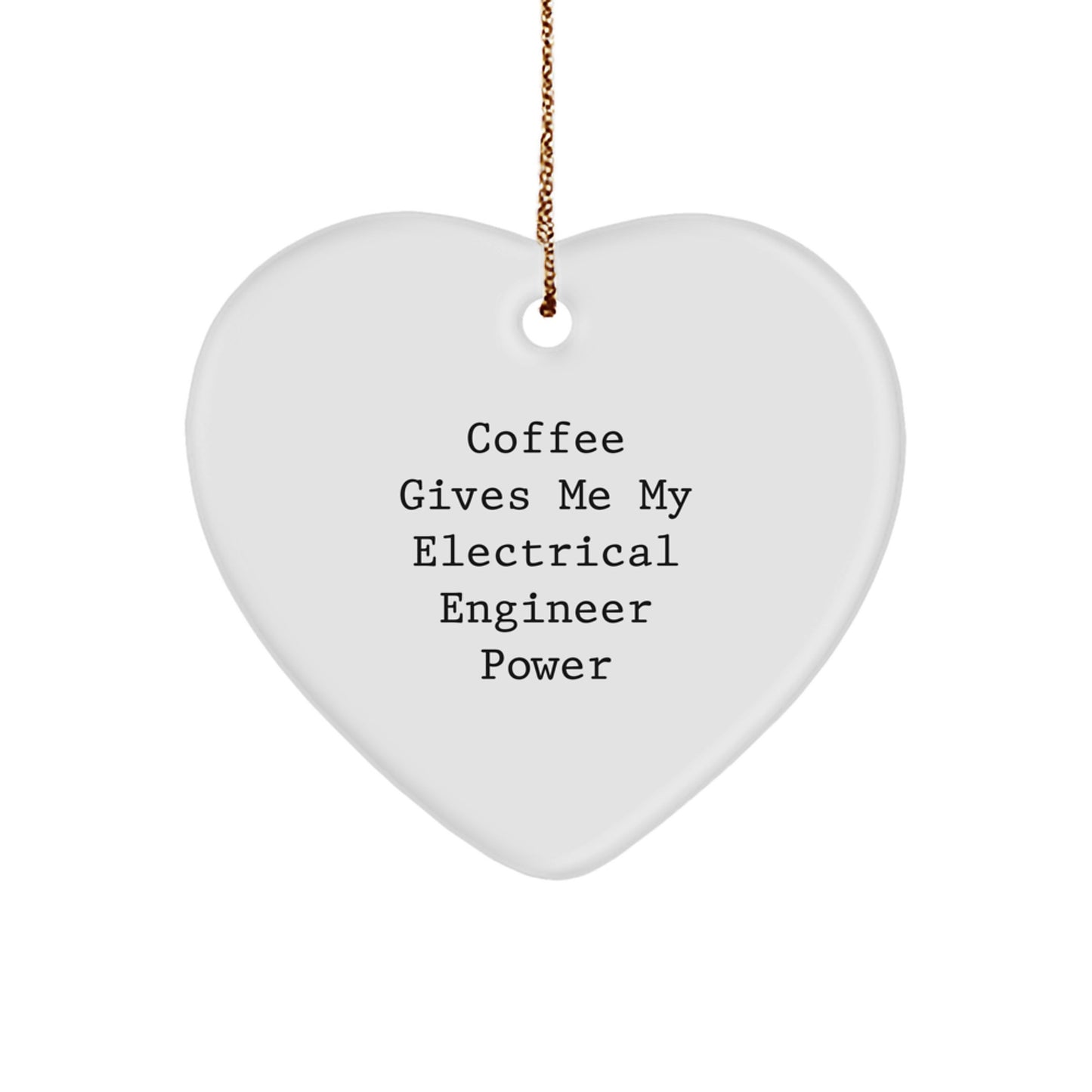 Funny Electrical Engineer Gifts from Friends Christmas Unique Heart Ornaments for Men Electrical Engineer - Image 1