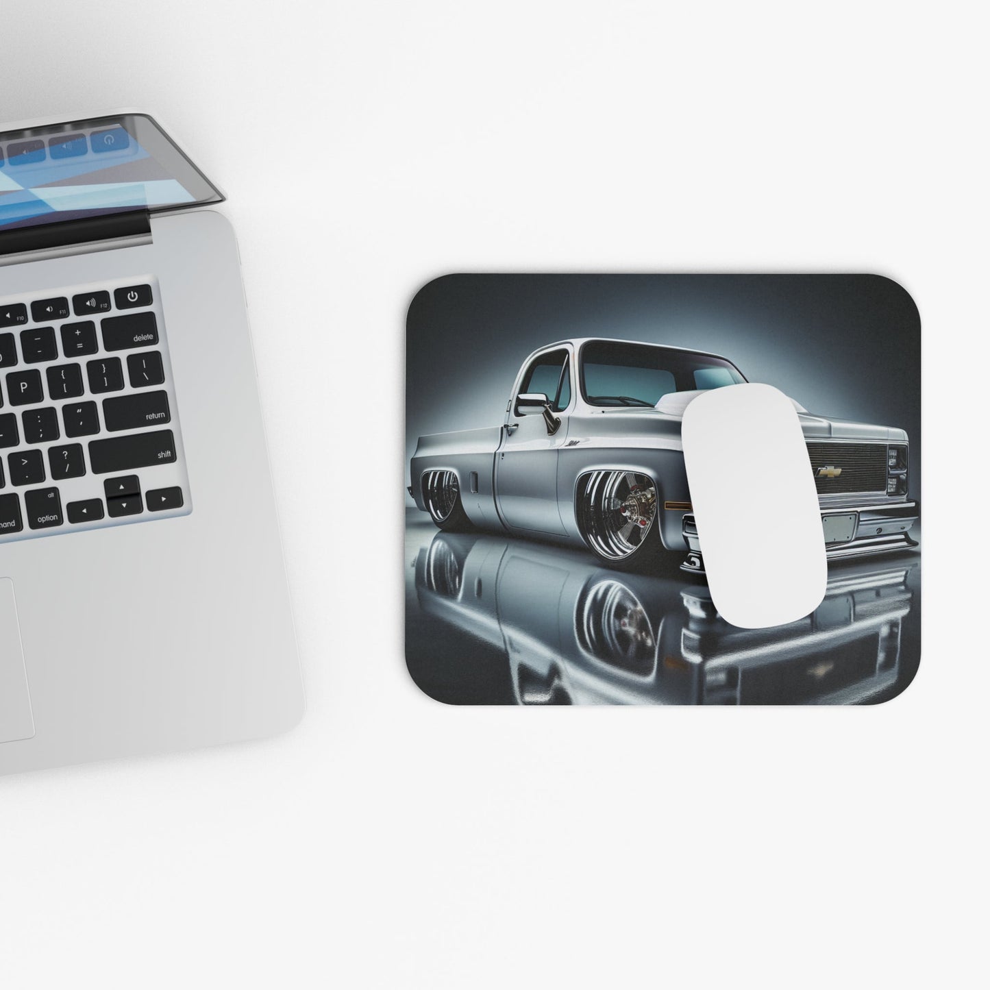 Hot Rod Chevy Truck Mouse Pad, Automotive Desk Mat for Truck Lovers, Gift for Father’s Day, Office Decor, Stylish Workstation - Victory Thru Vision