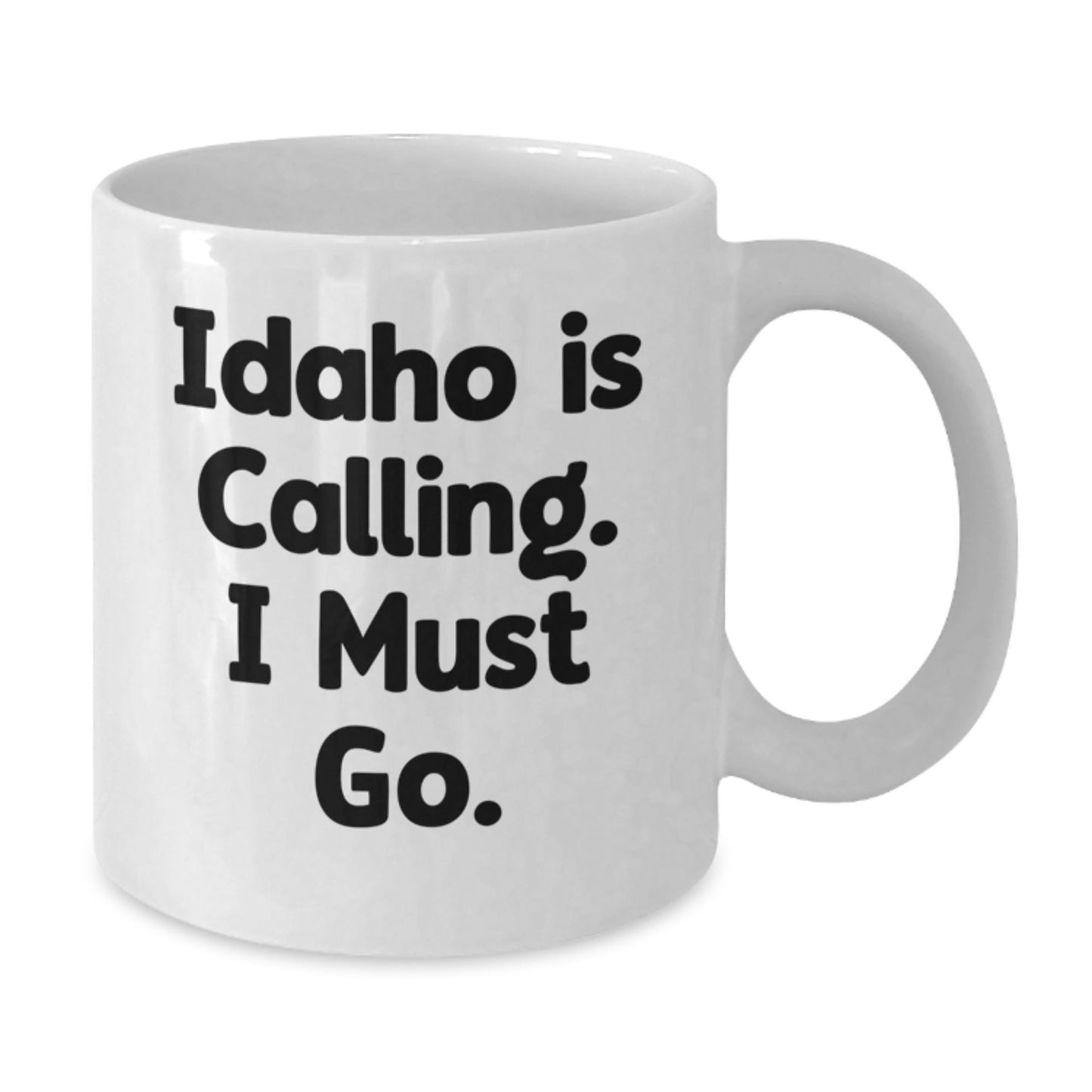 Idaho Calling Funny White Coffee Mug Gifts for Idaho Lovers, Unique Graduation Presents from Friends or Family - Victory Thru Vision