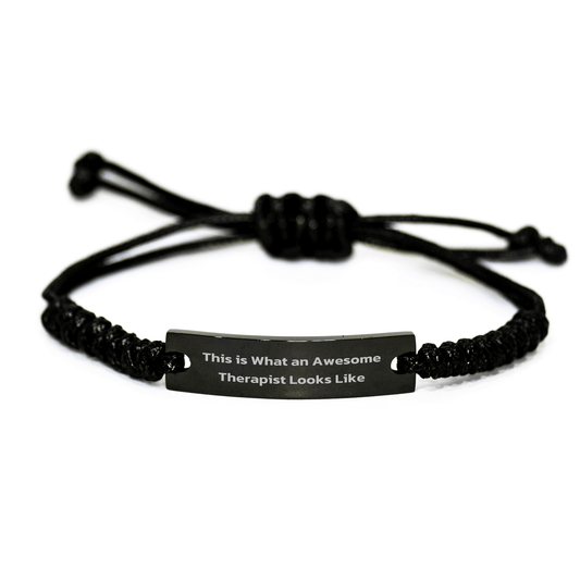 Inspirational Therapist Quote Rope Bracelet Gifts from Friends for Men, Unique Father's Day Unique Gift Ideas for Therapist - Victory Thru Vision