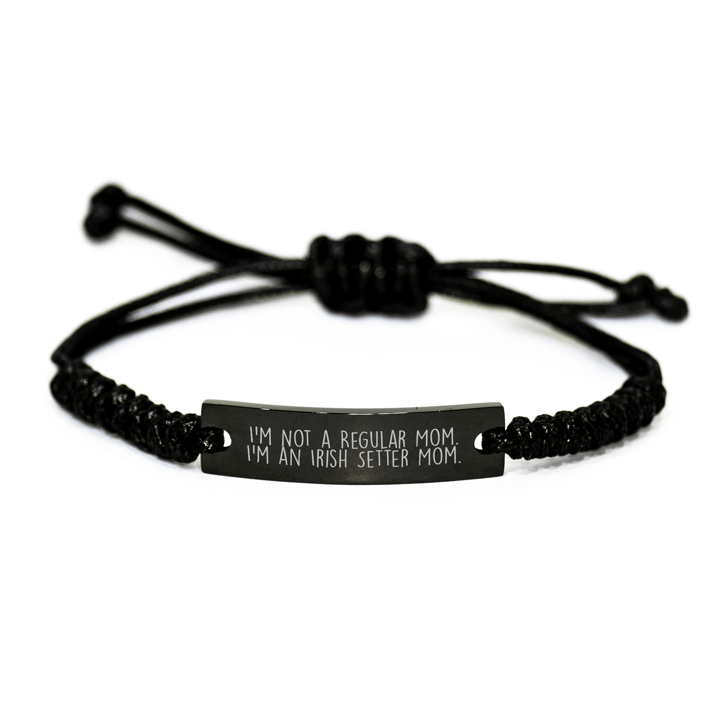 Irish Setter Dog Mom Gifts for Her from Men - I'm Not a Regular Mom. I'm an Irish Setter Mom. Rope Graduation Unique Jewelry - Victory Thru Vision