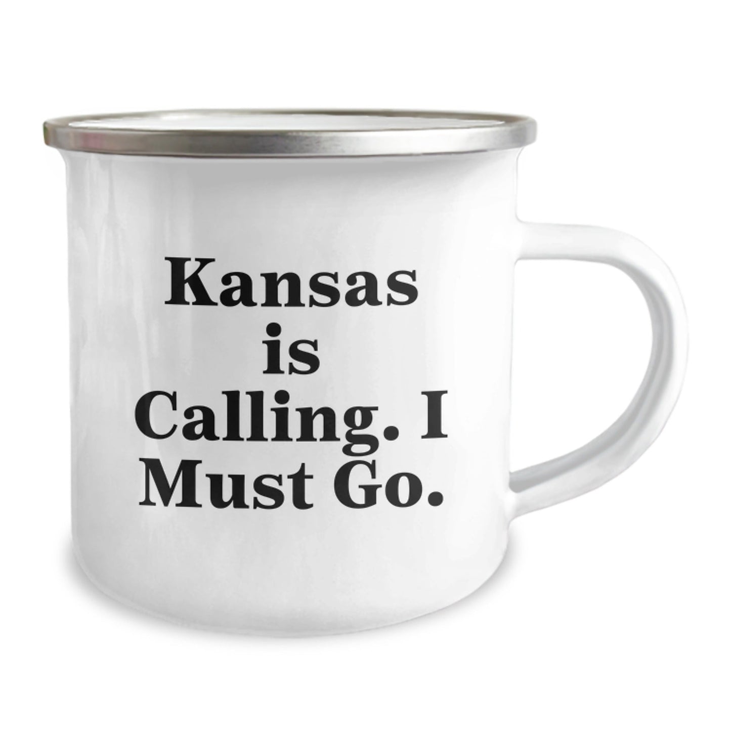 Kansas Calling: Funny Camping Mug for Graduation Gifts from Friends to Family - Victory Thru Vision