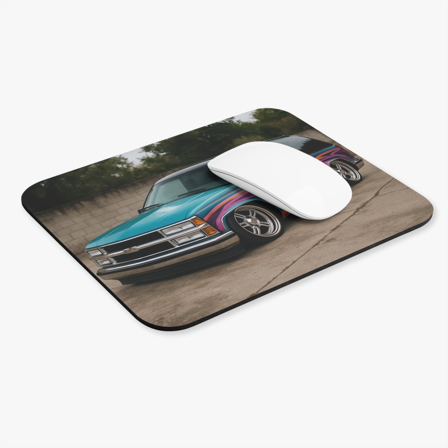 Mouse Pad - Lowered 1996 Chevy Tahoe With Custom Paint Rectangle Mouse Pad - Victory Thru Vision