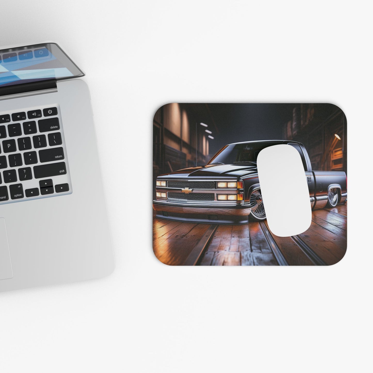 Mouse Pad - Lowered 1997 Chevy Truck Rectangle Design - Victory Thru Vision