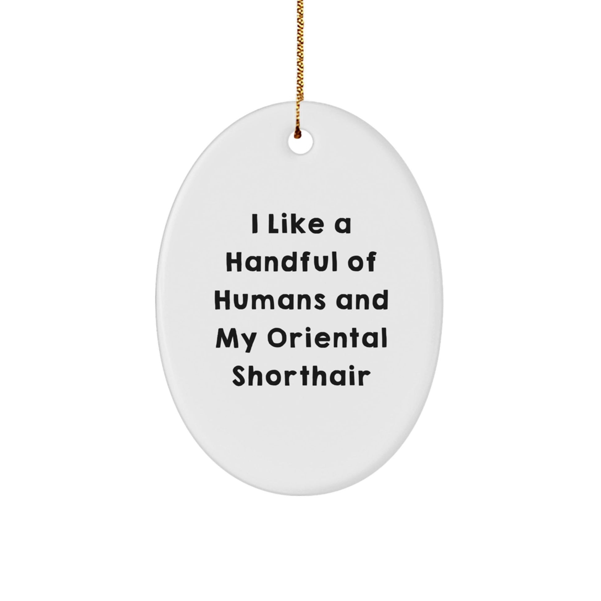 Oriental Shorthair Cat Lovers Gifts from Friends, Christmas Unique Present for Men, Women, or Family - Victory Thru Vision