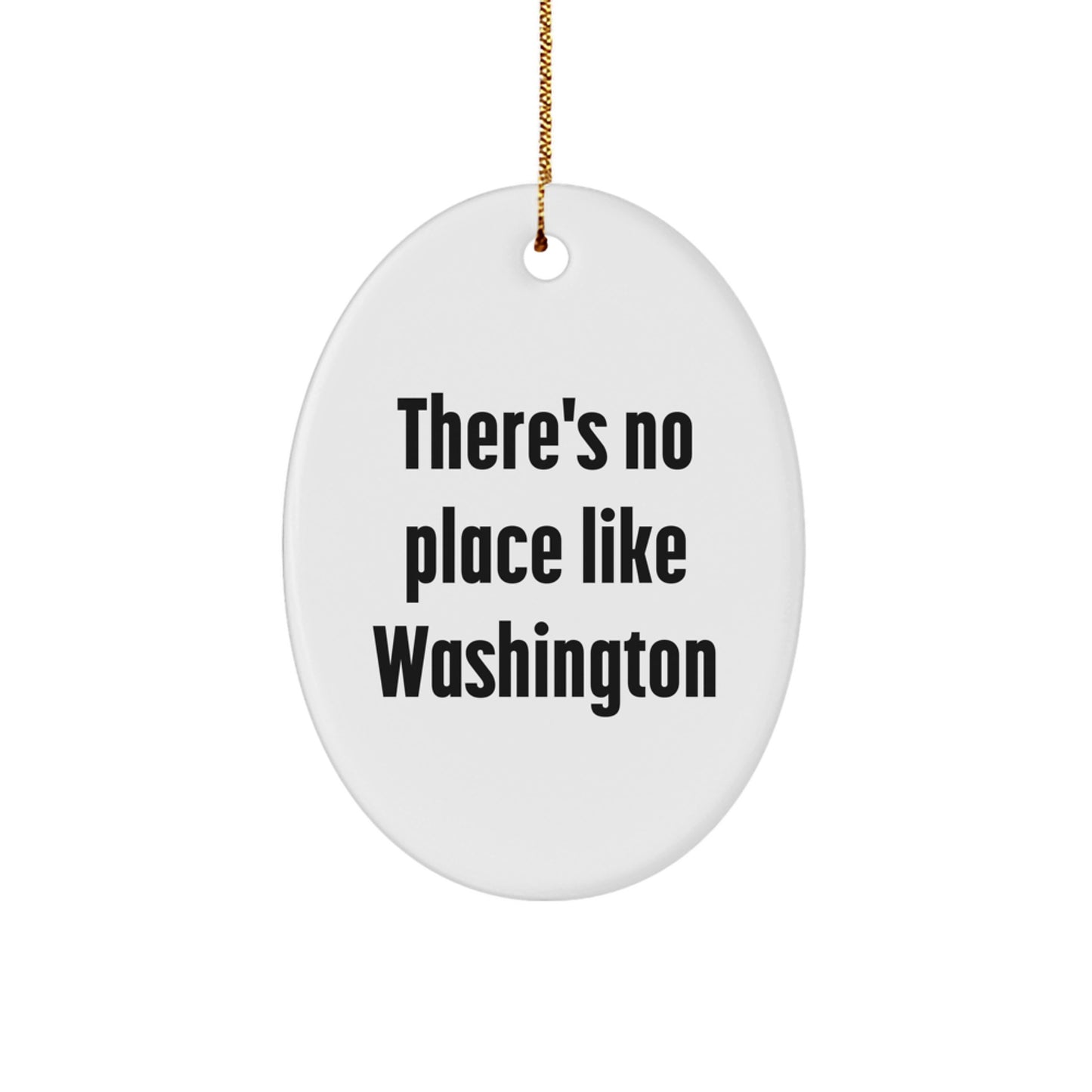 Washington Oval Ornament Gifts from Family, Friends, or Coworkers for Christmas Unique Decorations - Image 1
