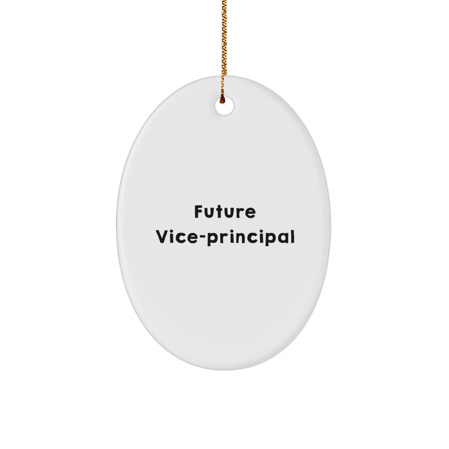 Funny Vice-principal Christmas Unique Gifts for Men Vice-principal Friends, Vice-principal Oval Ornament Quote Decoration, Gifts from Men to Vice-principal - Image 1