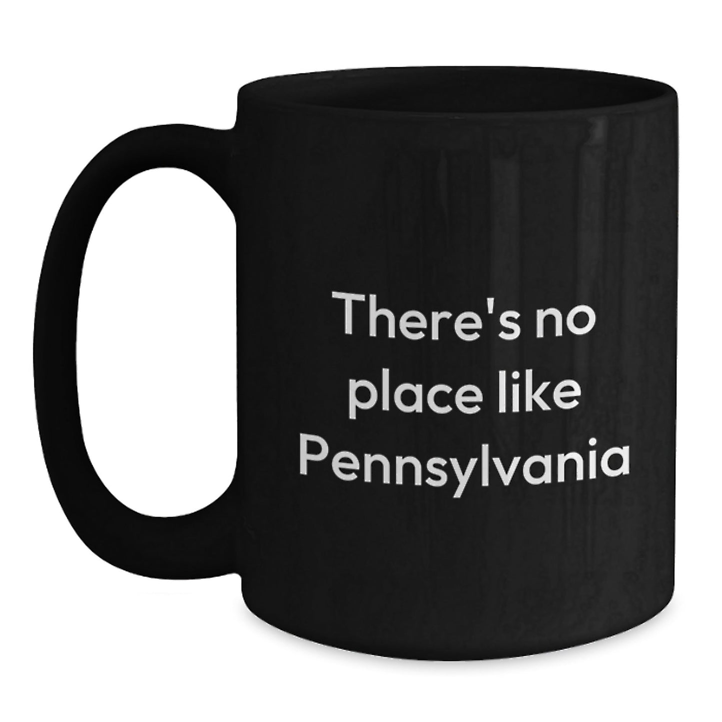 Pennsylvania Proud Black Coffee Mug, Funny Quote Gifts from Friends and Family, Perfect Birthday Unique Gifts for Men and Women, 11oz or 15oz, Microwave and Dishwasher Safe - Victory Thru Vision