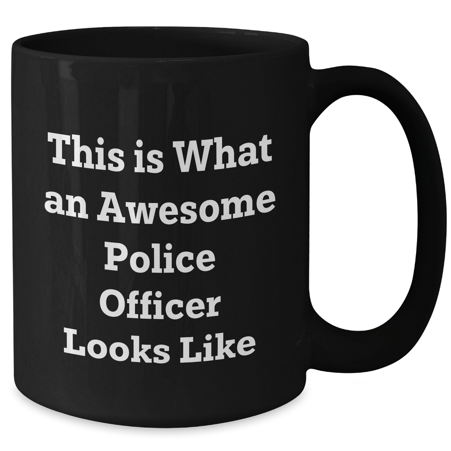 Police Officer Gifts from Friends and Family, This Is What An Awesome Police Officer Looks Like Funny Mugs for Dad, Black Coffee Mug for Men, Father's Day Unique Gifts - Victory Thru Vision