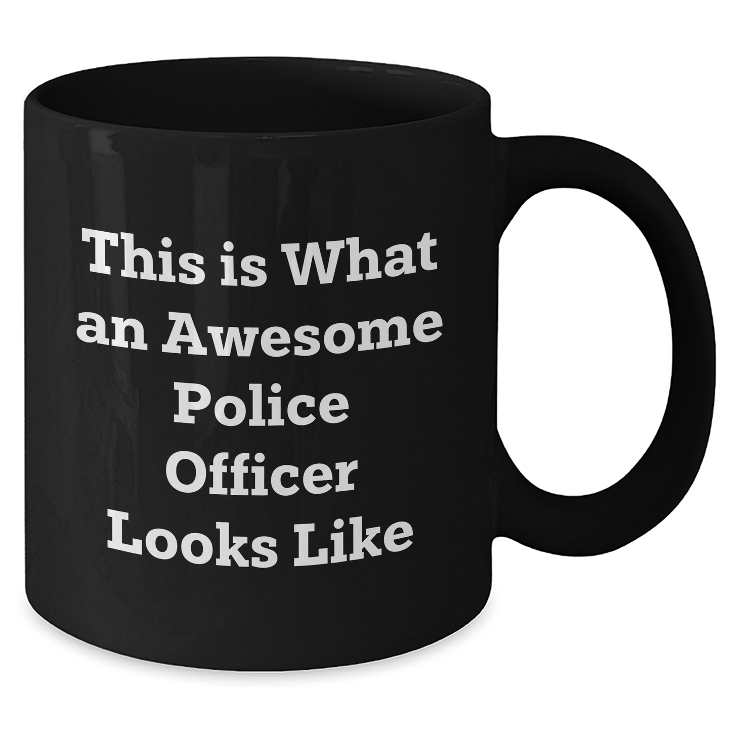 Police Officer Gifts from Friends and Family, This Is What An Awesome Police Officer Looks Like Funny Mugs for Dad, Black Coffee Mug for Men, Father's Day Unique Gifts - Victory Thru Vision
