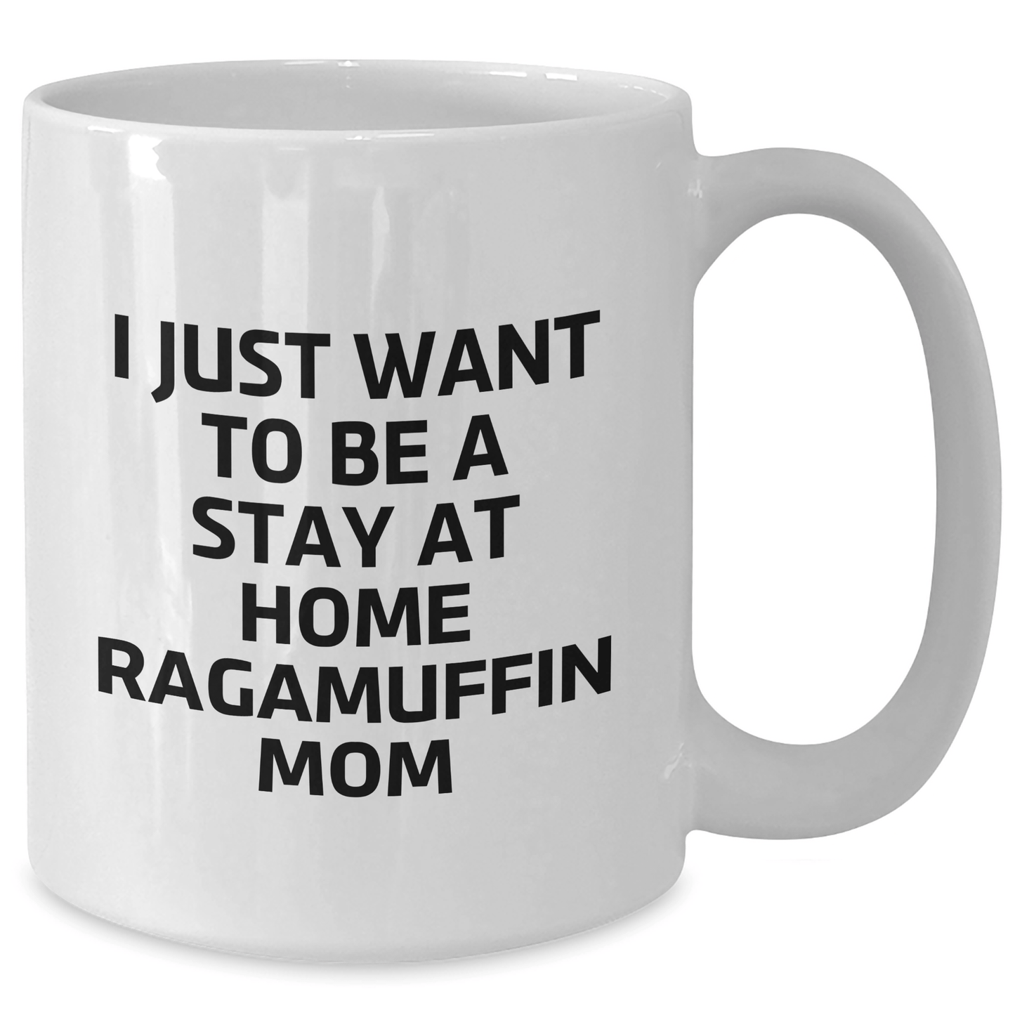 Ragamuffin Cat Mom Funny White Coffee Mug, Gifts from Men to Friends and Family, Perfect for Father's Day - Victory Thru Vision