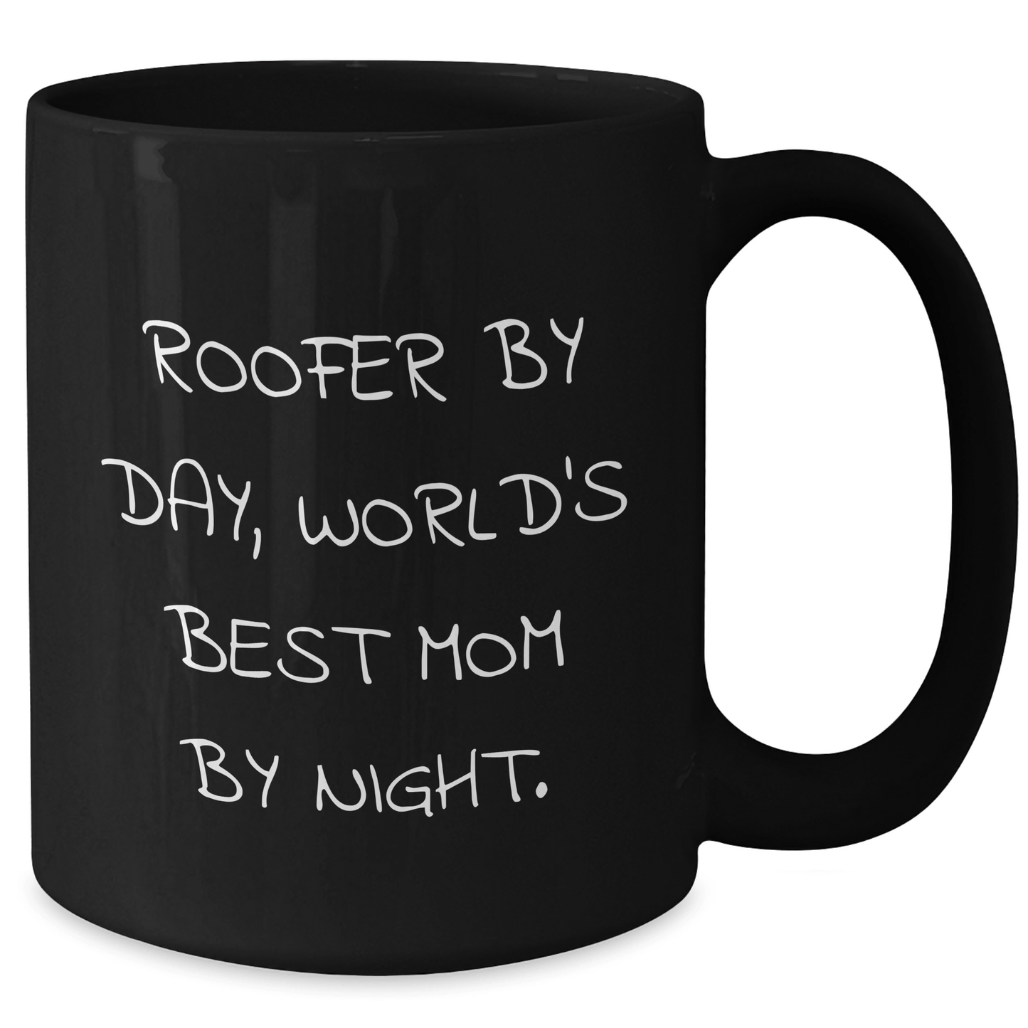 Roofer Gifts from Men, Funny Quote Black Coffee Mug for Father's Day, Unique Roofer Gifts - Victory Thru Vision