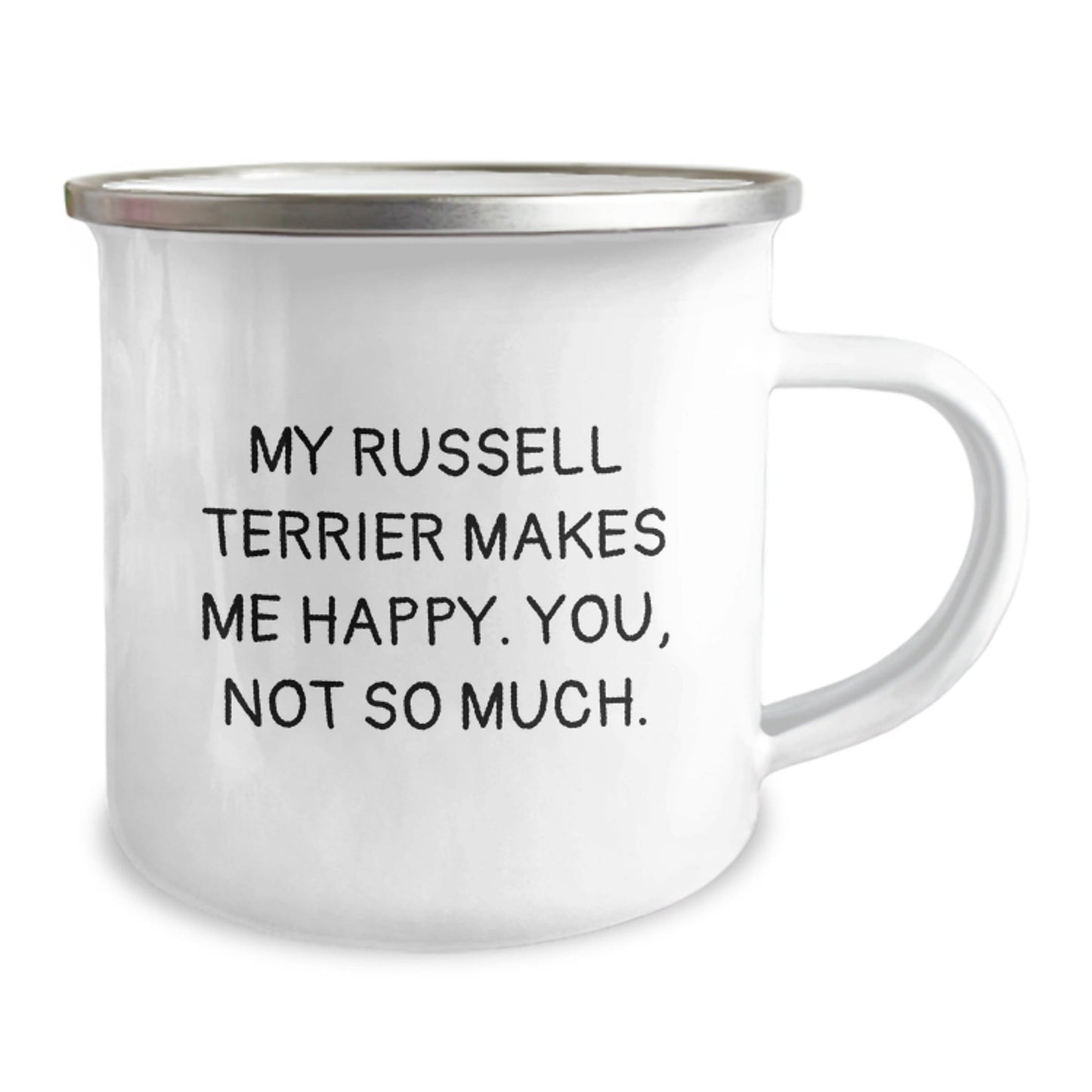 Russell Terrier Dog Lovers Camping Mug Funny Quote Gifts from Friends for Birthday - Victory Thru Vision