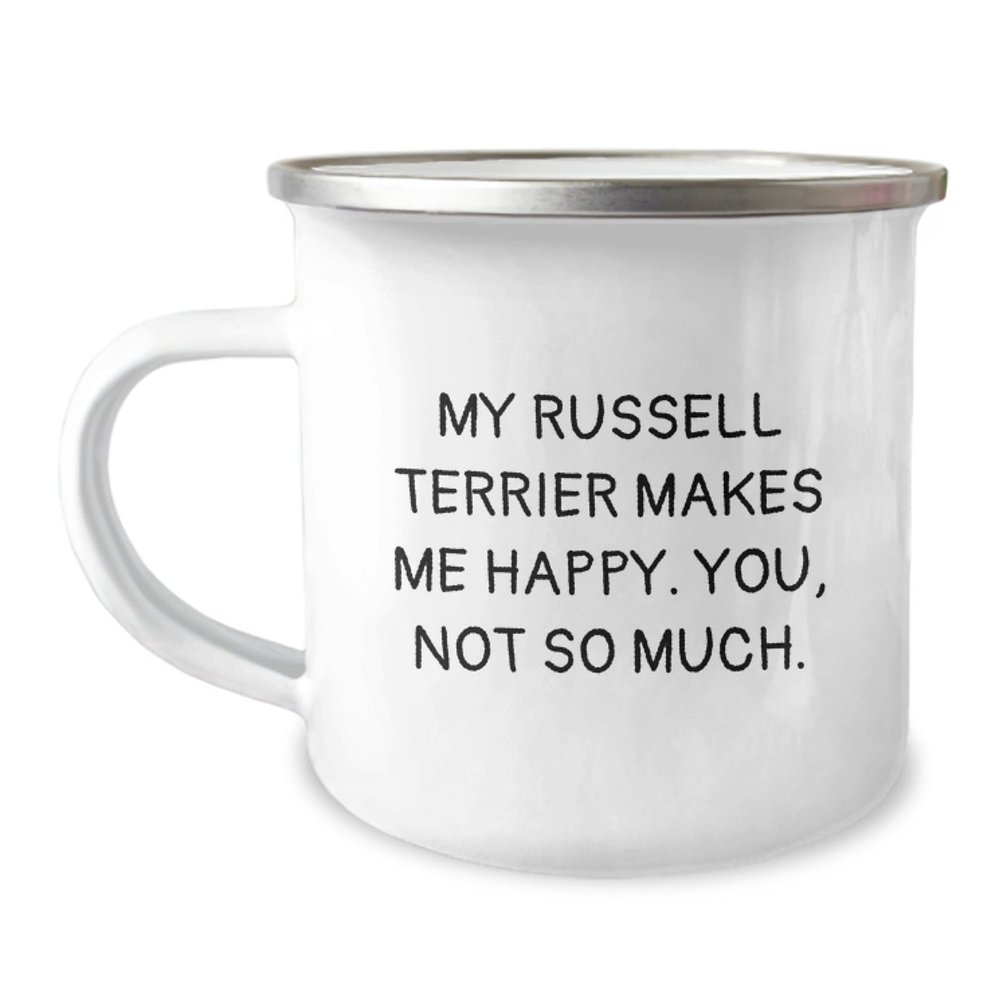Russell Terrier Dog Lovers Camping Mug Funny Quote Gifts from Friends for Birthday - Victory Thru Vision
